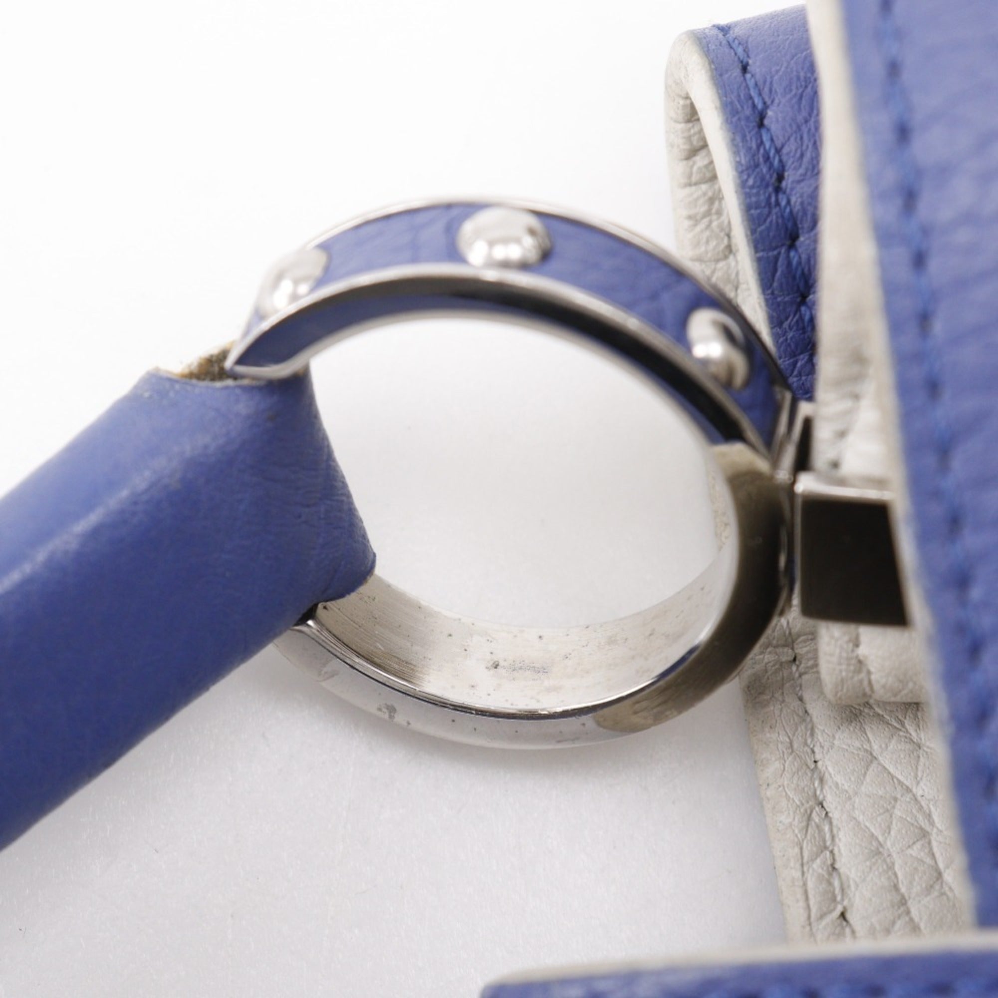 Louis Vuitton Blue White Handbag (Pre-Owned)