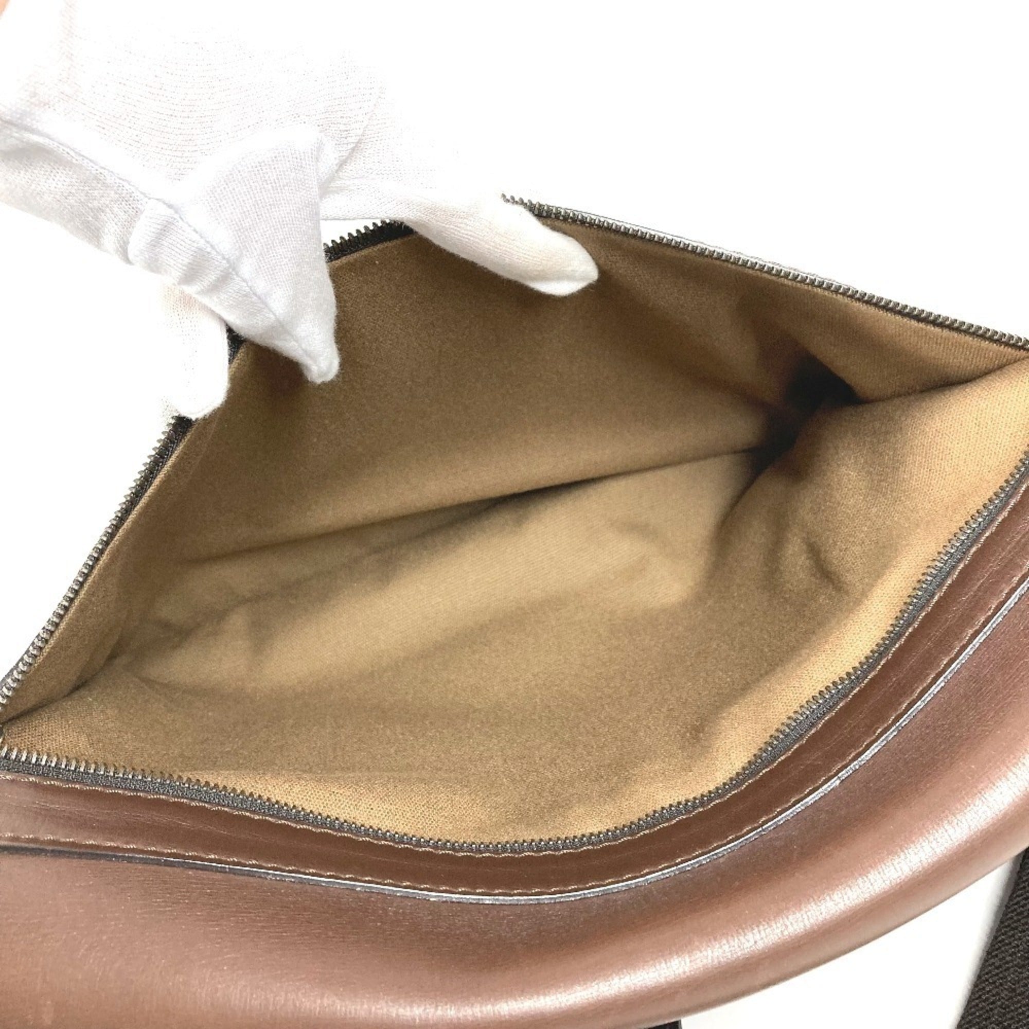 Louis Vuitton Brown Coffee Utah Leather Messenger Bag Shoulder Bag (Pre-Owned)