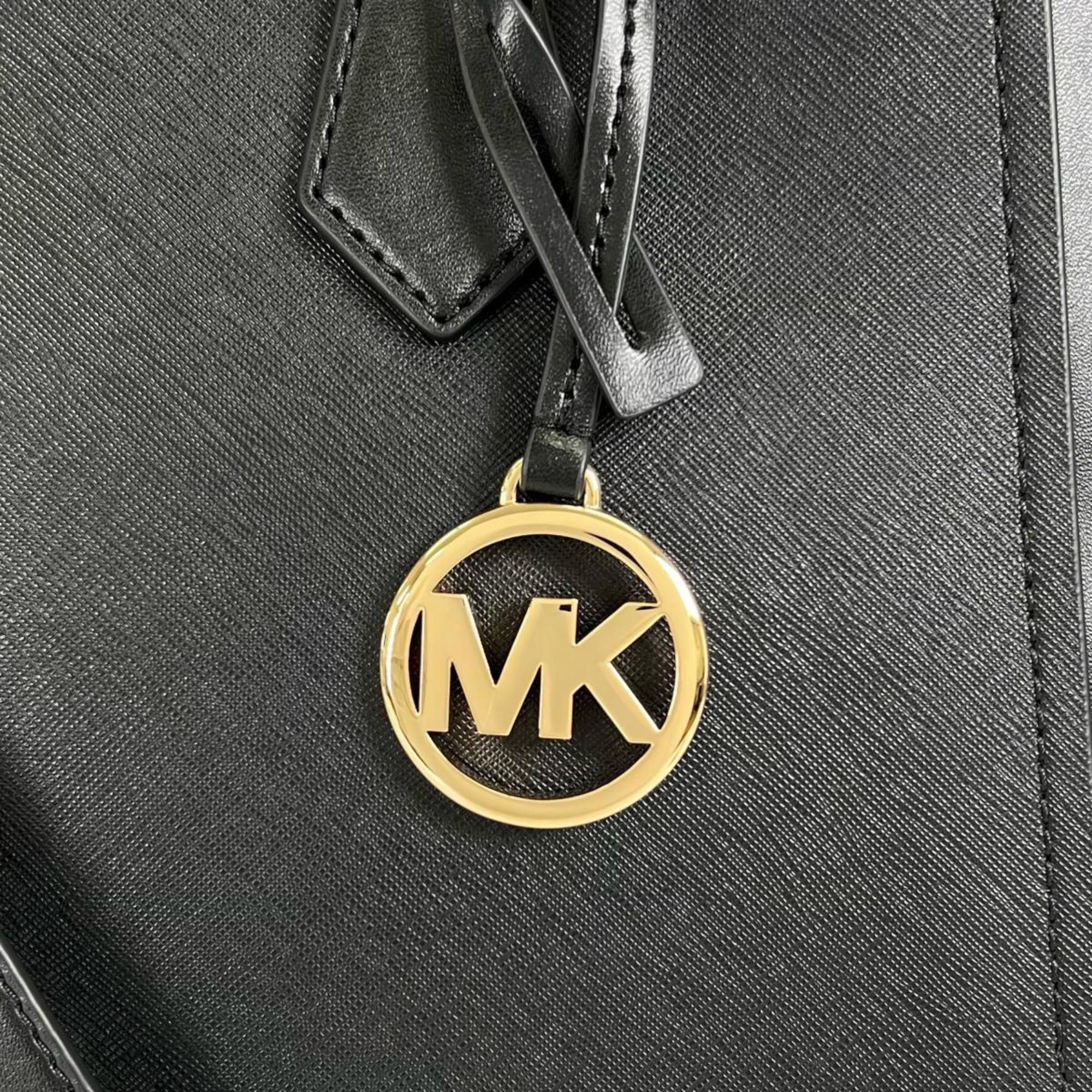 Michael Kors Black Leather Handbag Shoulder Bag (Pre-Owned)