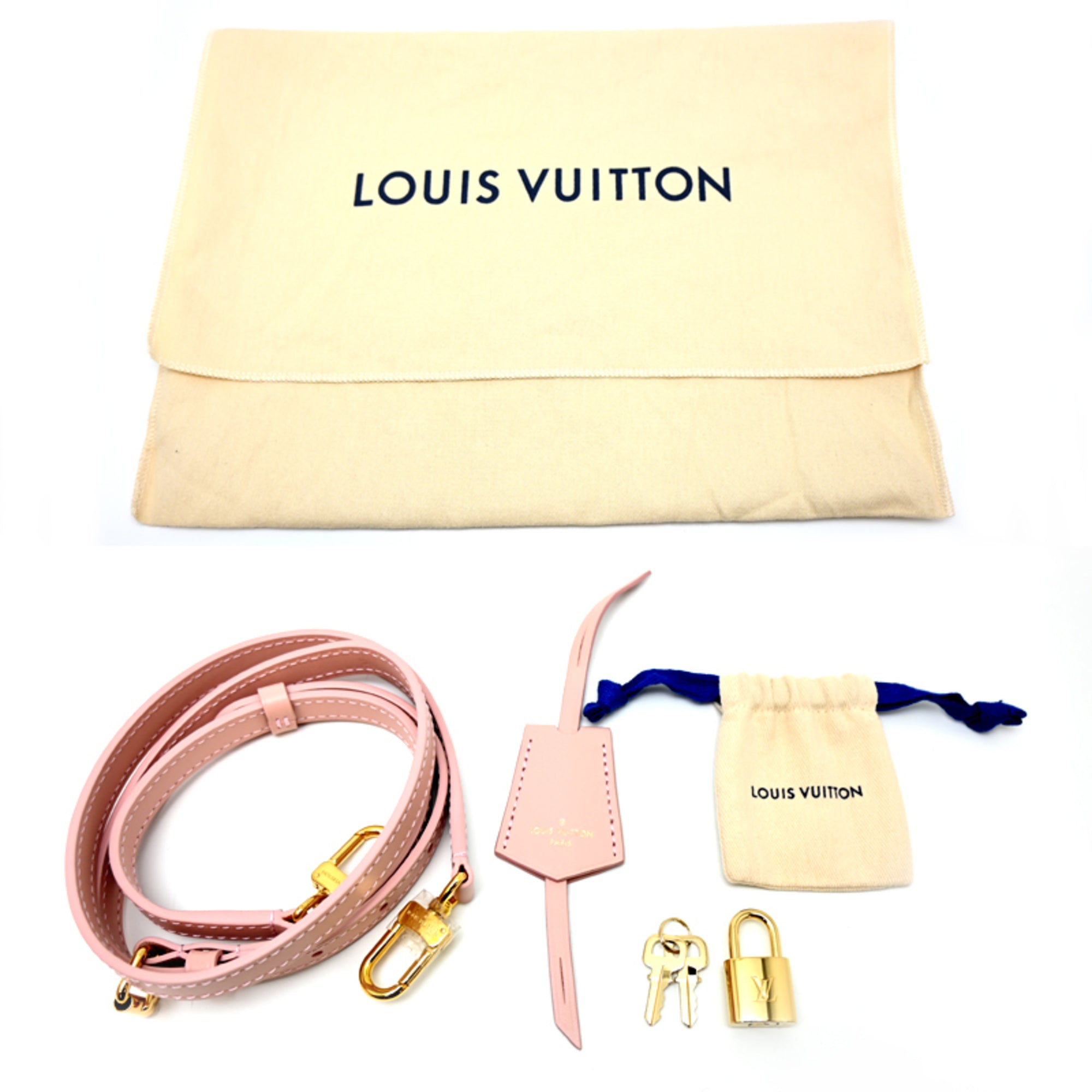 Louis Vuitton Pink Leather Shoulder Bag (Pre-Owned)