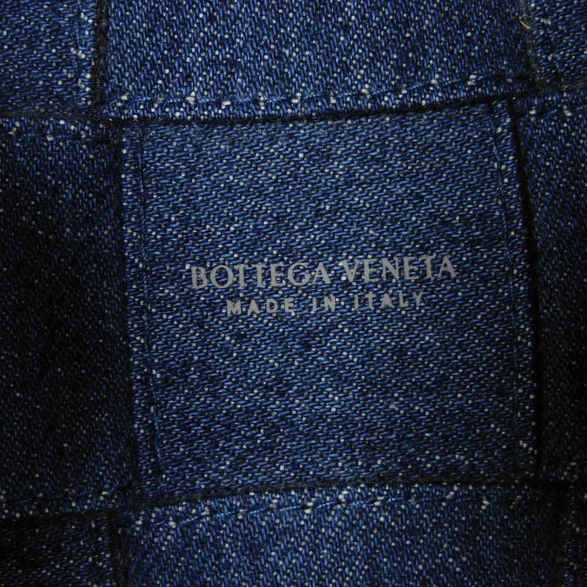 Bottega Veneta Blue Denim Shoulder Bag (Pre-Owned)