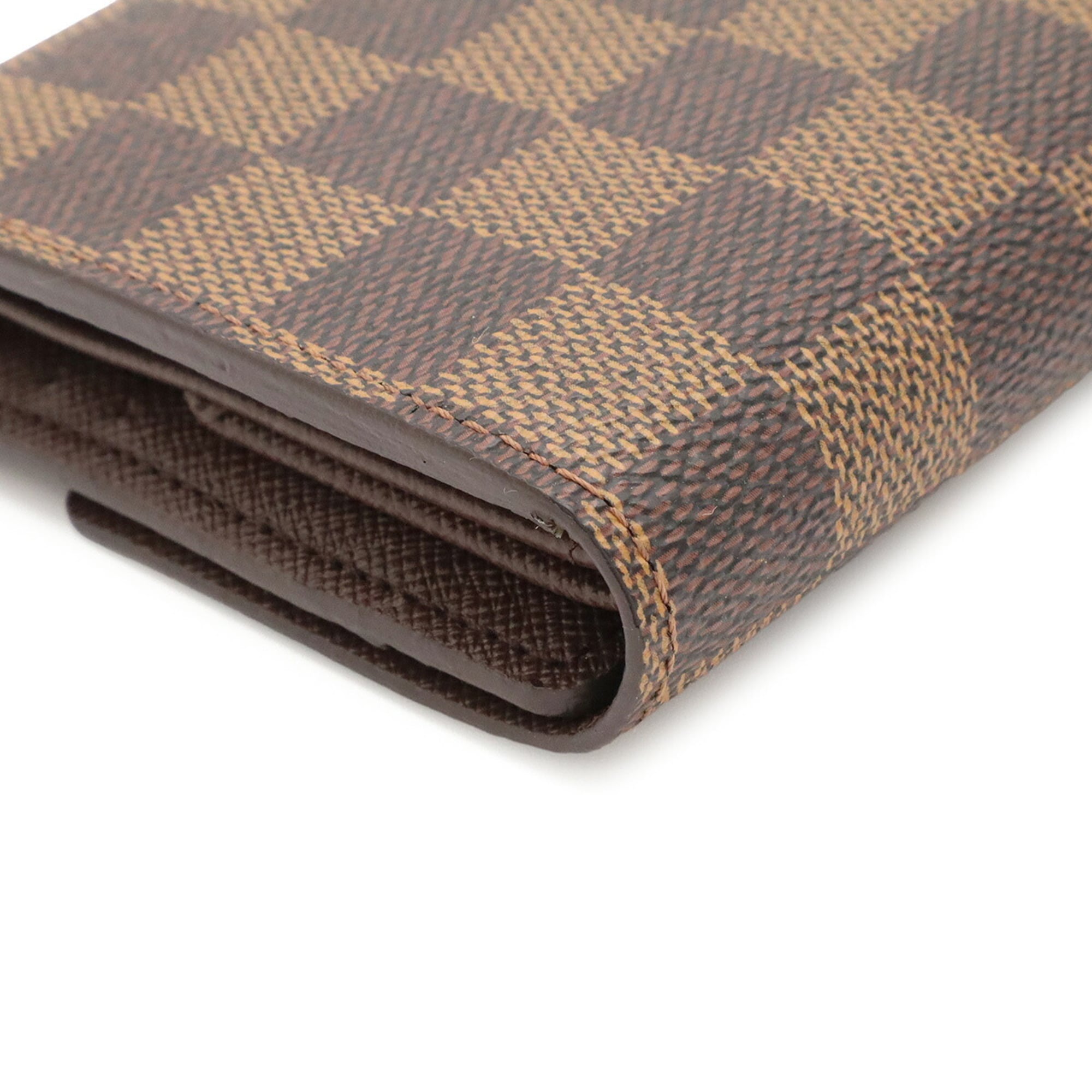 Louis Vuitton Brown Pvc Coated Canvas Long Wallet (Tri-Fold) (Pre-Owned)