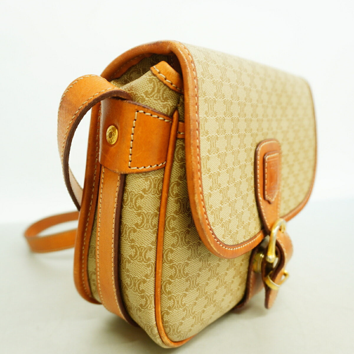 Celine Beige Pvc Shoulder Bag (Pre-Owned)