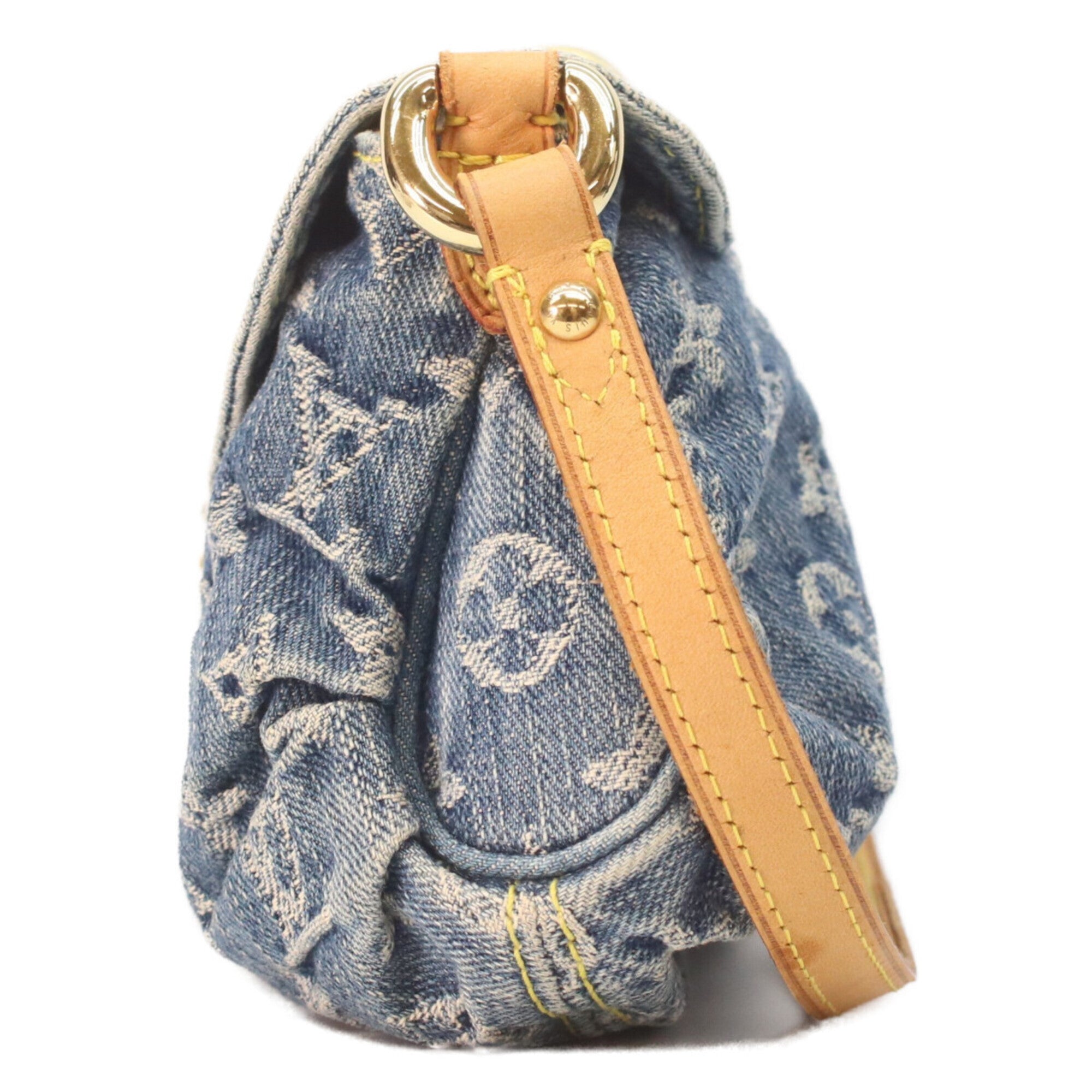 Louis Vuitton Indigo Monogram Denim Shoulder Bag (Pre-Owned)