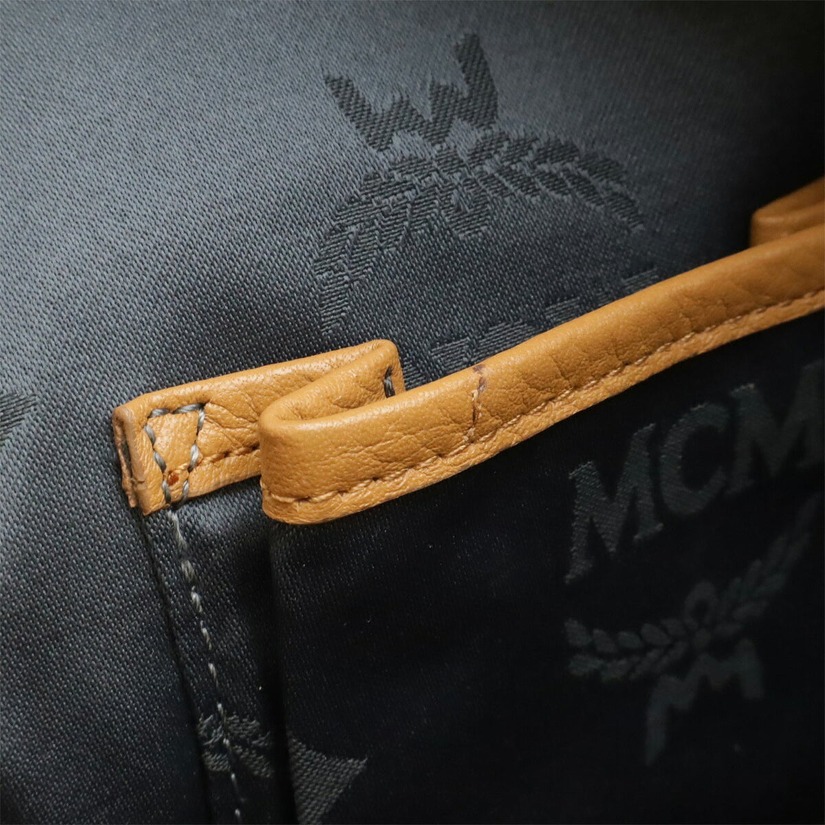 Mcm Brown Coated Canvas Backpack (Pre-Owned)