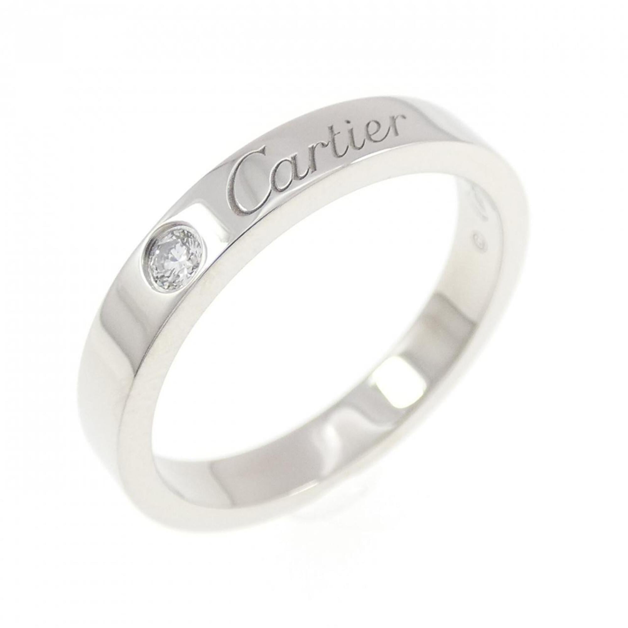 Cartier Platinum Platinum 950 Band Ring (Pre-Owned)