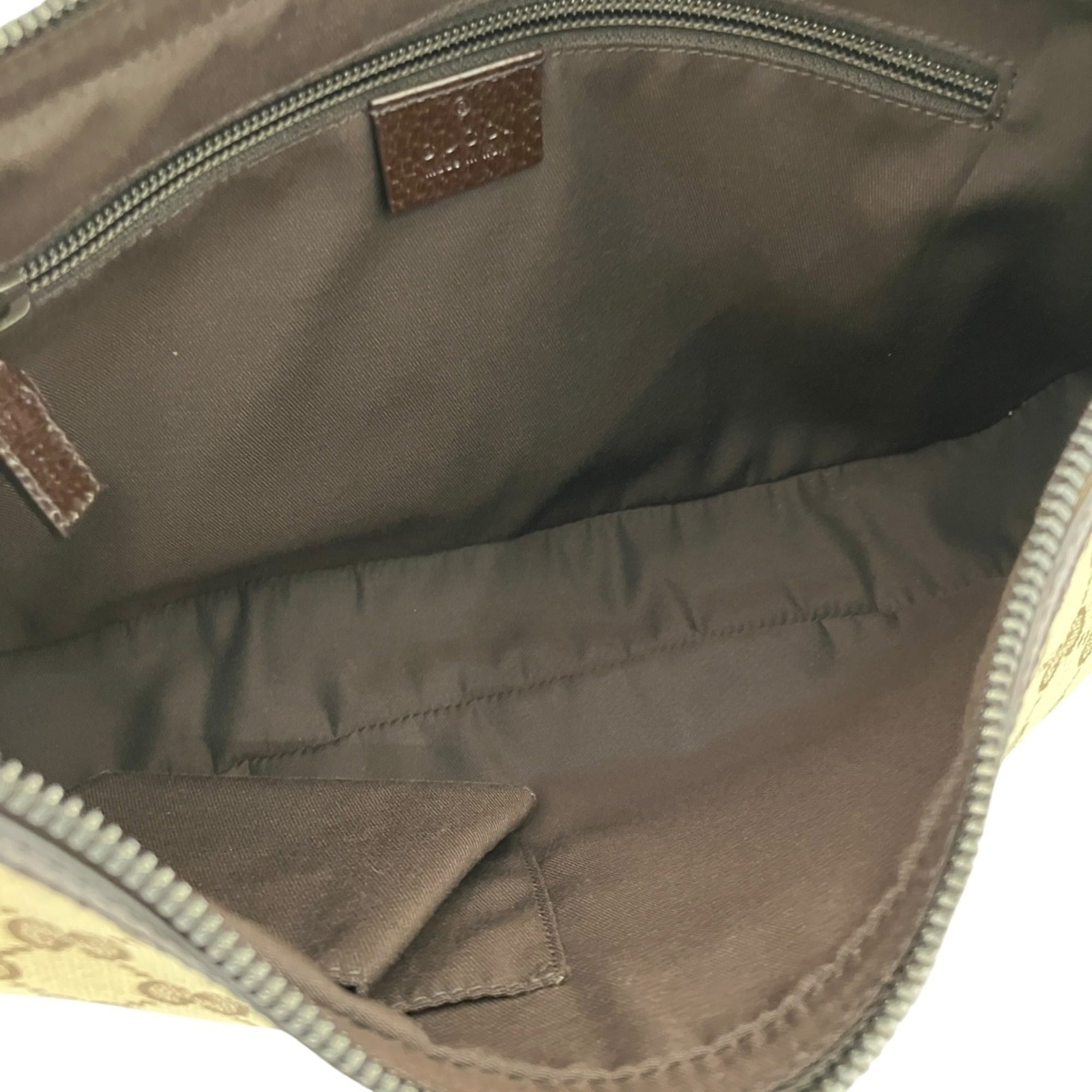 Gucci Brown Gg Canvas Sling Bag (Pre-Owned)