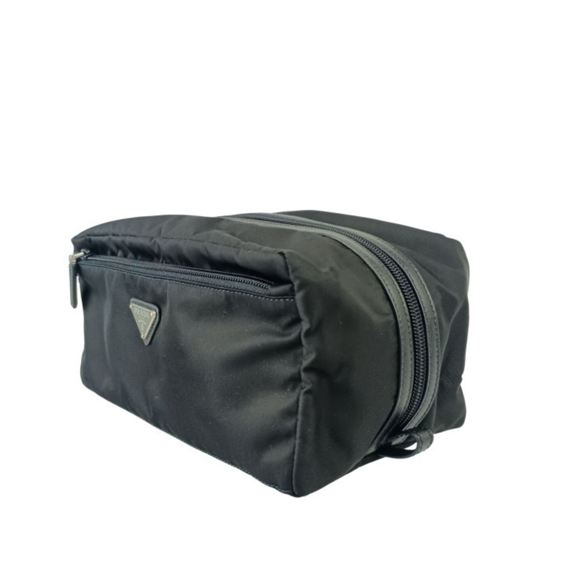 Prada Black Nylon Clutch Bag (Pre-Owned)