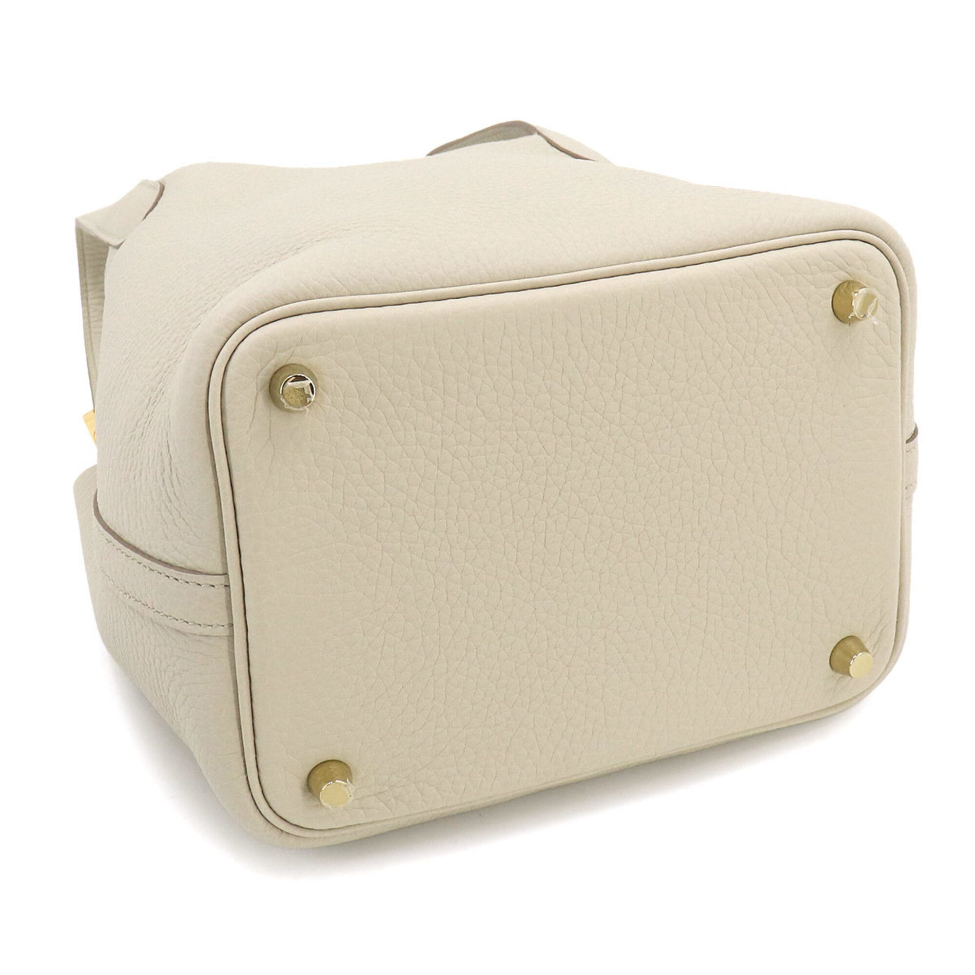 Piko White Leather Handbag (Pre-Owned)