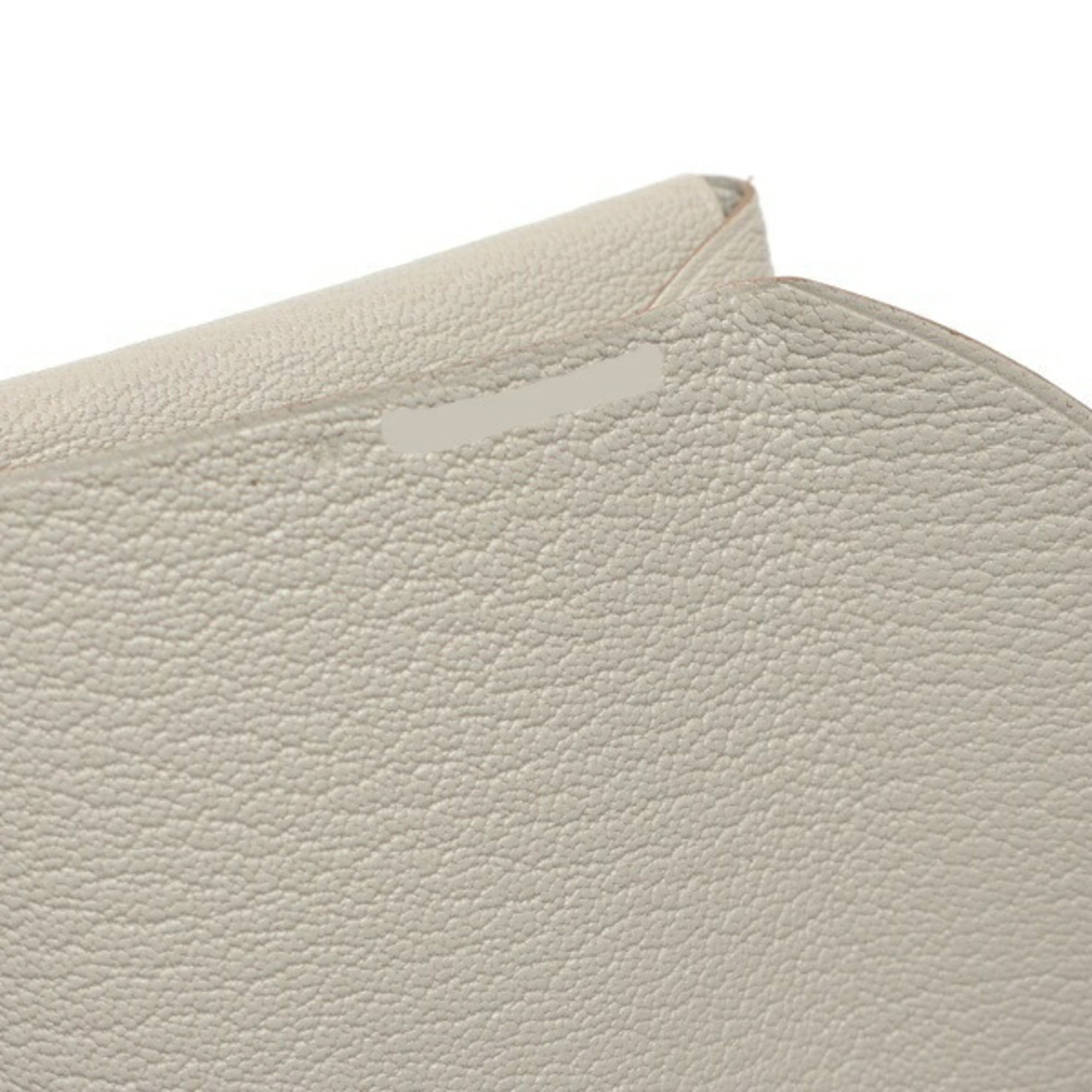 Hermes Gray Chevre Leather Coin Purse/Coin Case (Pre-Owned)