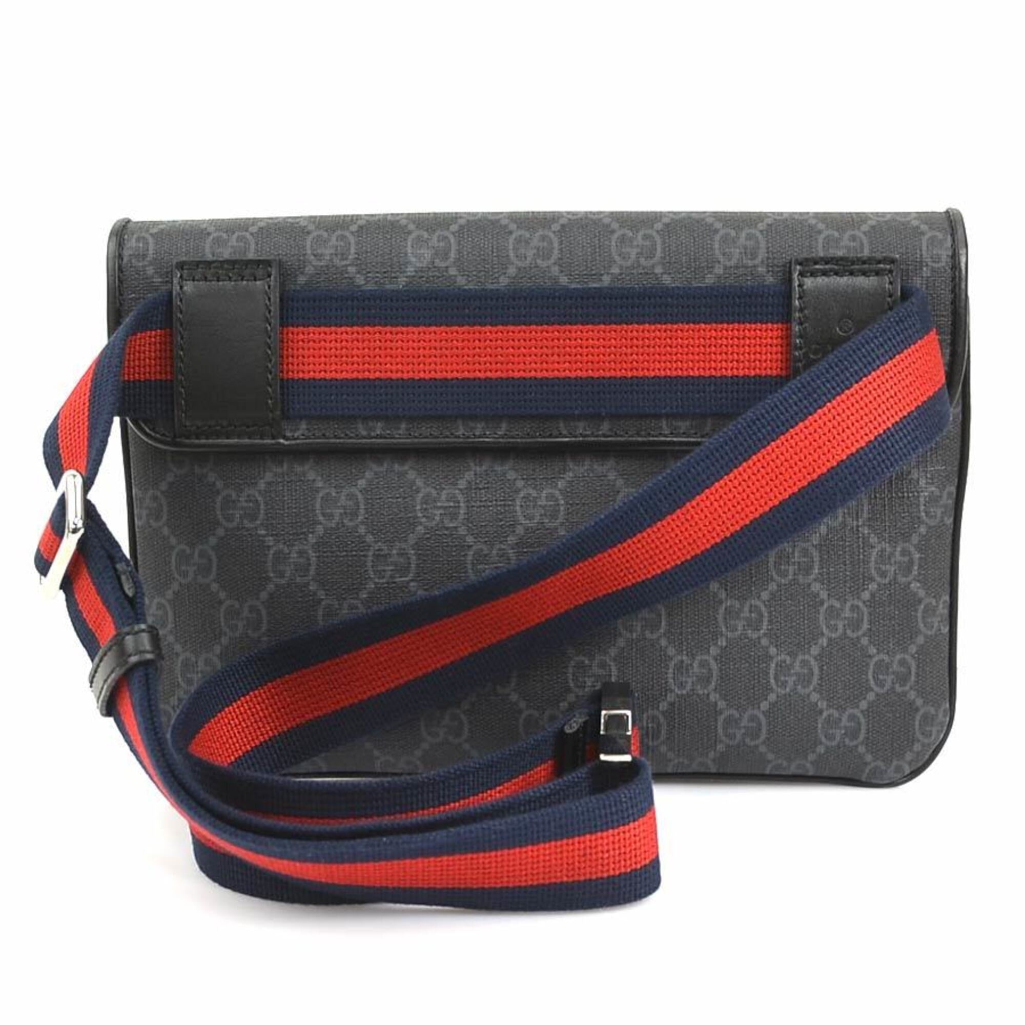 Gucci Black Gg Supreme Fanny Pack (Pre-Owned)