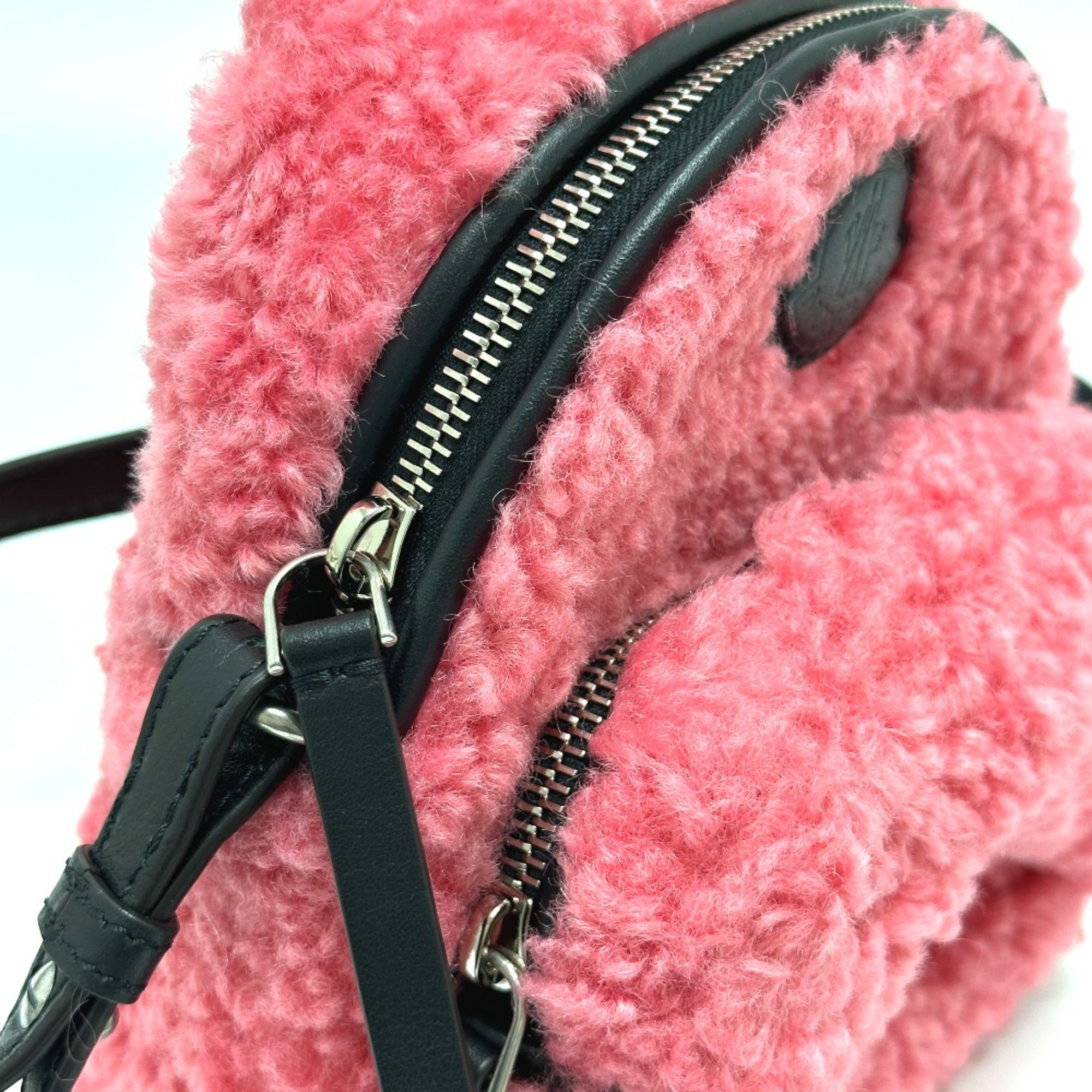 Moncler Pink Polyester Shoulder Bag (Pre-Owned)
