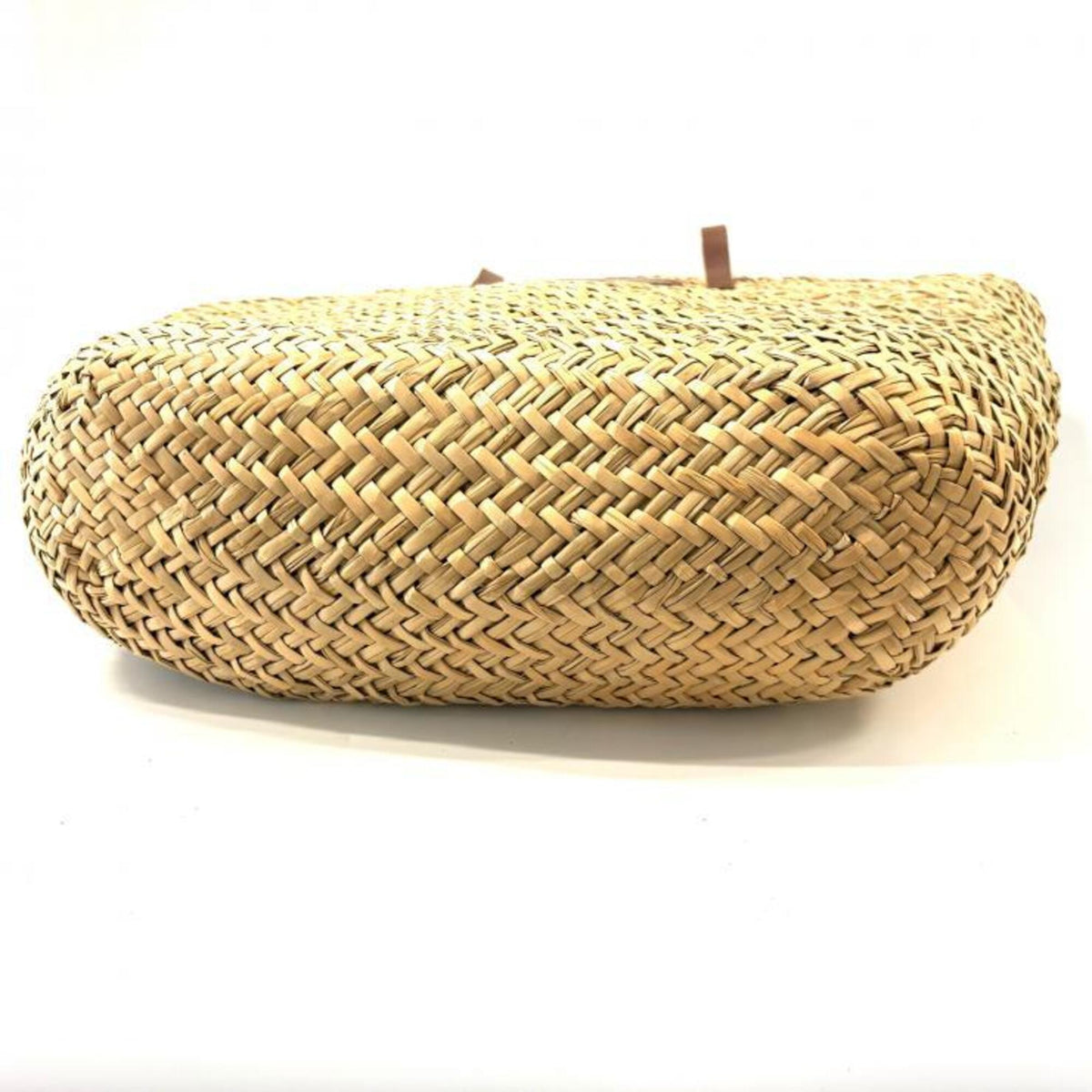 Bvlgari Brown Raffia Leather Tote Bag (Pre-Owned)