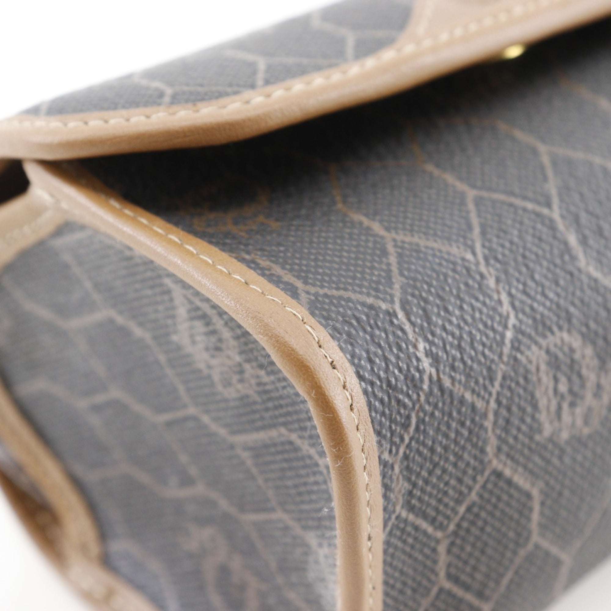 Christian Dior Brown Dark Brown Pvc Pouch (Pre-Owned)