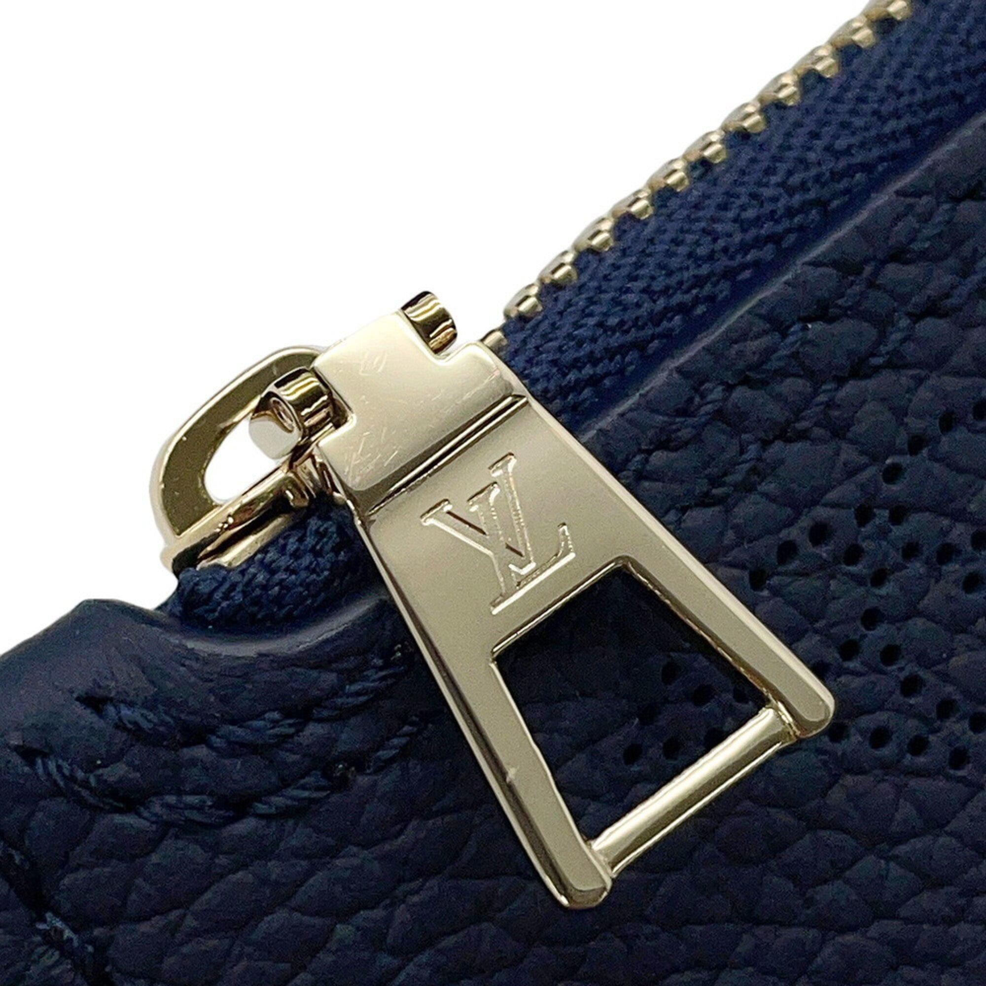 Louis Vuitton Mahina Navy Mahina Leather Handbag Shoulder Bag (Pre-Owned)