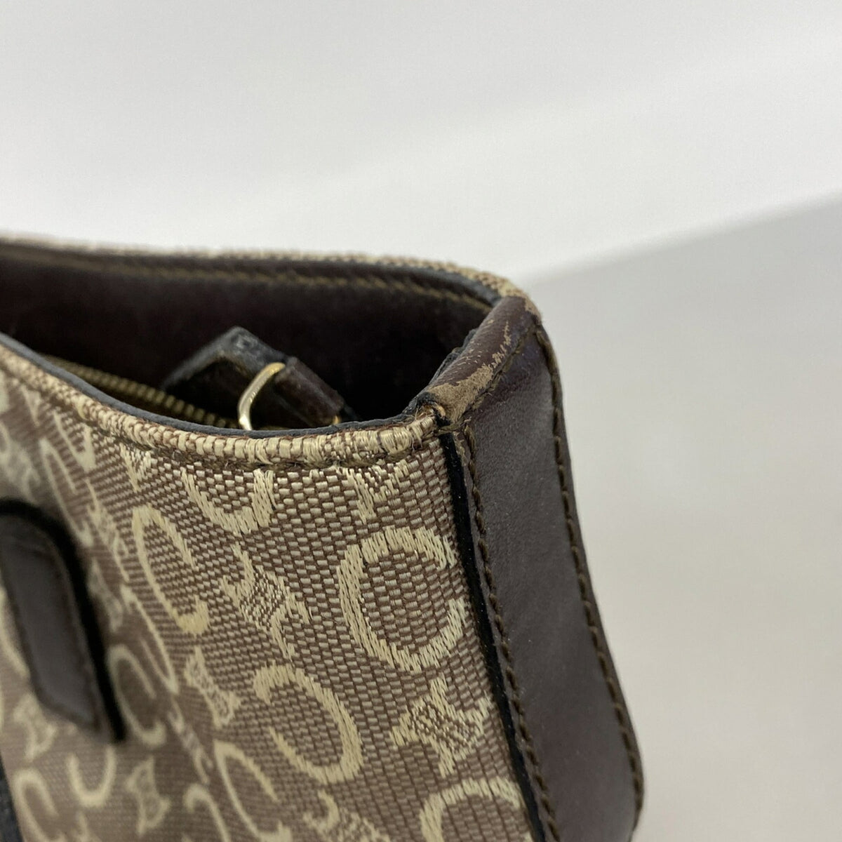 Celine Brown Canvas Tote Bag (Pre-Owned)