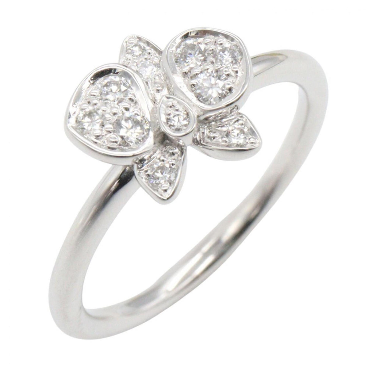 Cartier Silver Clear White Gold (18K) Band Ring (Pre-Owned)