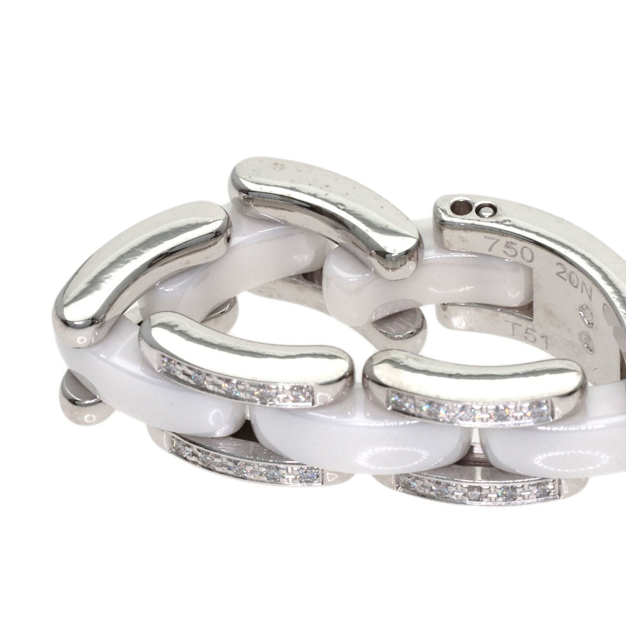 Chanel White Gold (18K) Band Ring (Pre-Owned)