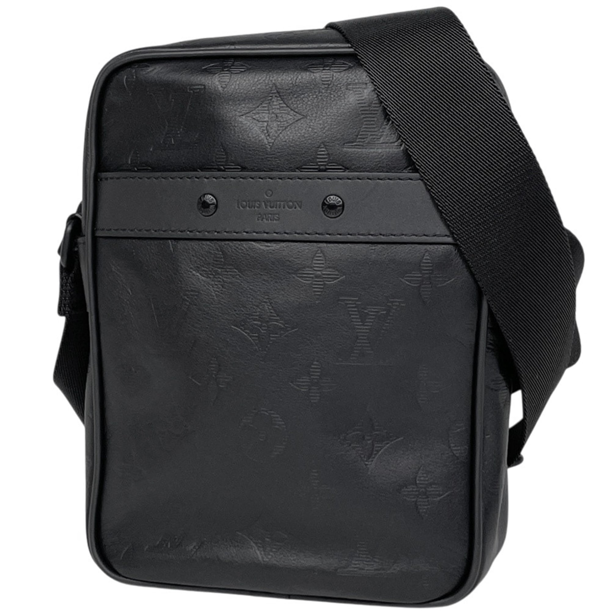 Louis Vuitton Black Monogram Noir Monogram Shadow Shoulder Bag (Pre-Owned)
