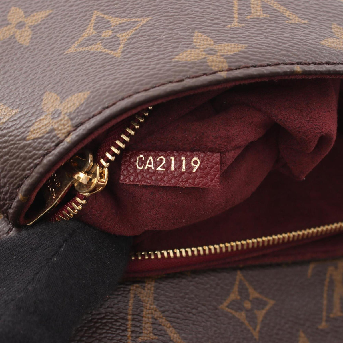 Louis Vuitton Bordeaux Brown Monogram Monogram Leather Handbag Shoulder Bag (Pre-Owned)