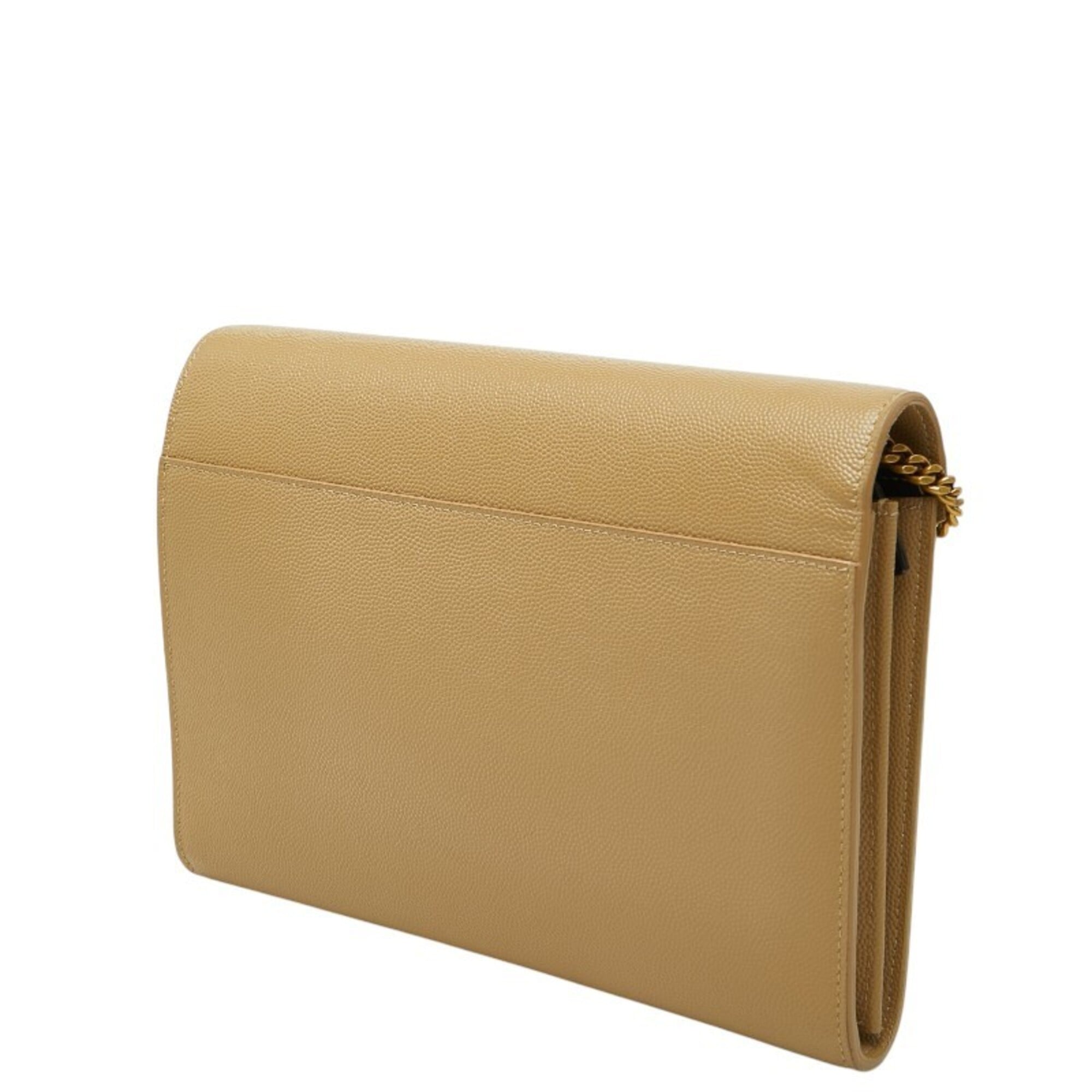 Saint Laurent Beige Leather Shoulder Bag (Pre-Owned)
