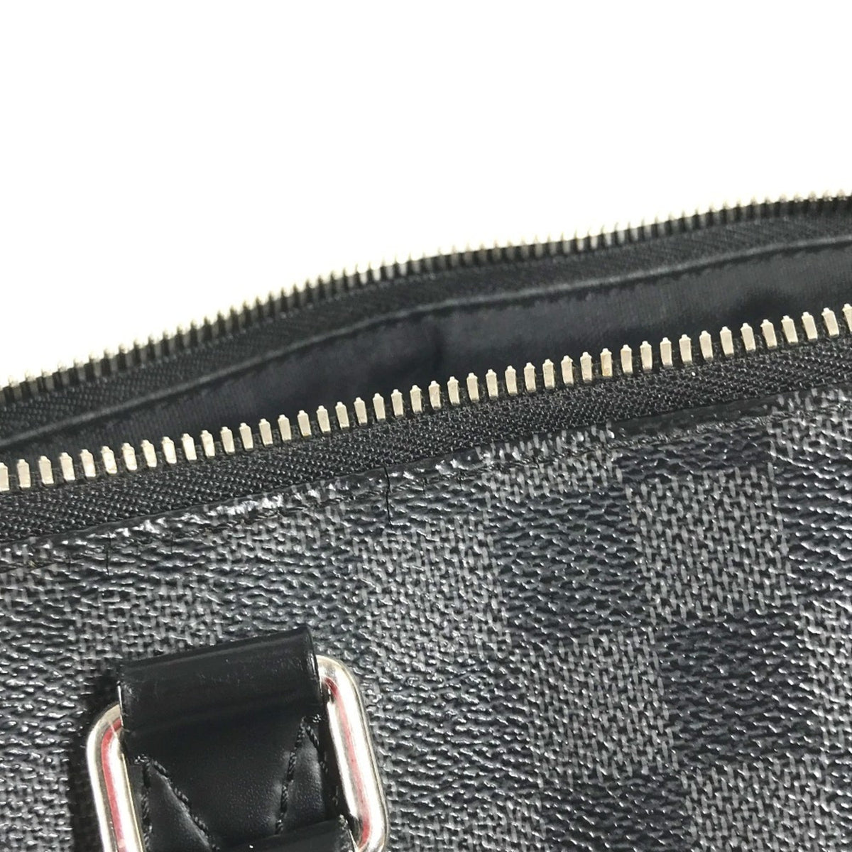 Louis Vuitton Black Damier Graphite Canvas Briefcase Handbag (Pre-Owned)