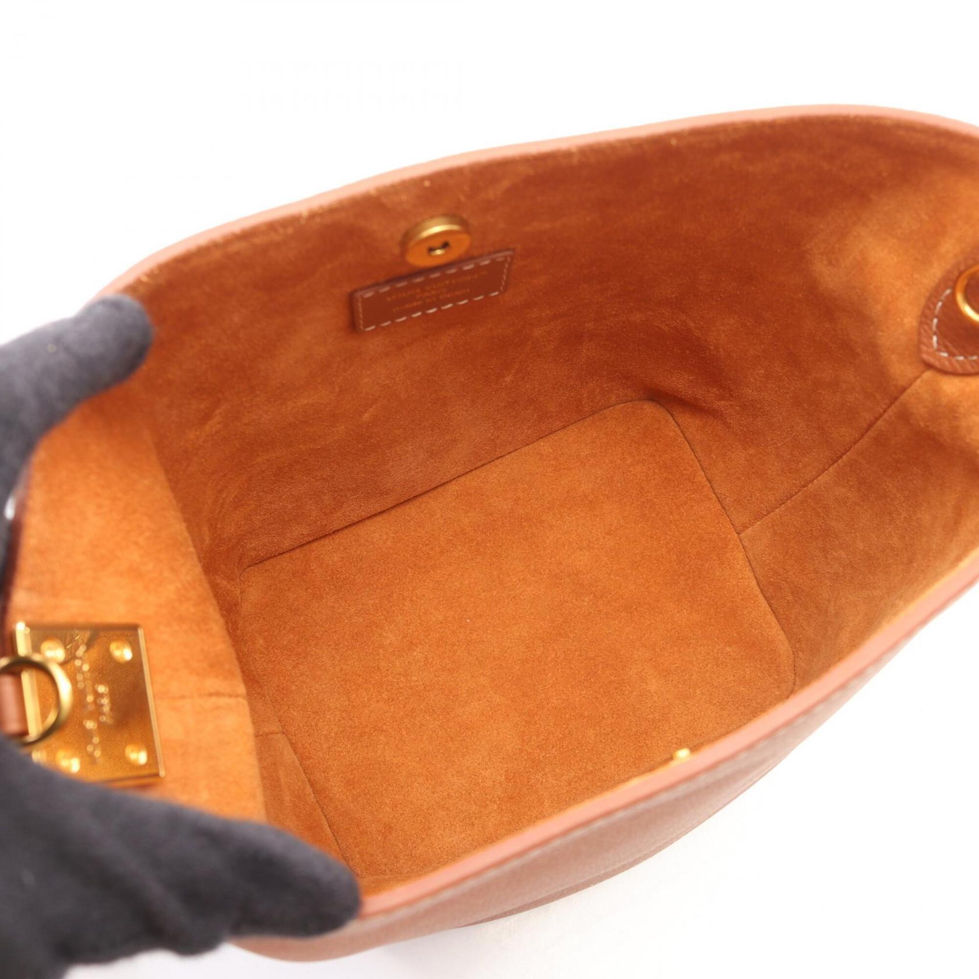 Louis Vuitton Brown Cognac Leather Handbag Pouch Shoulder Bag (Pre-Owned)