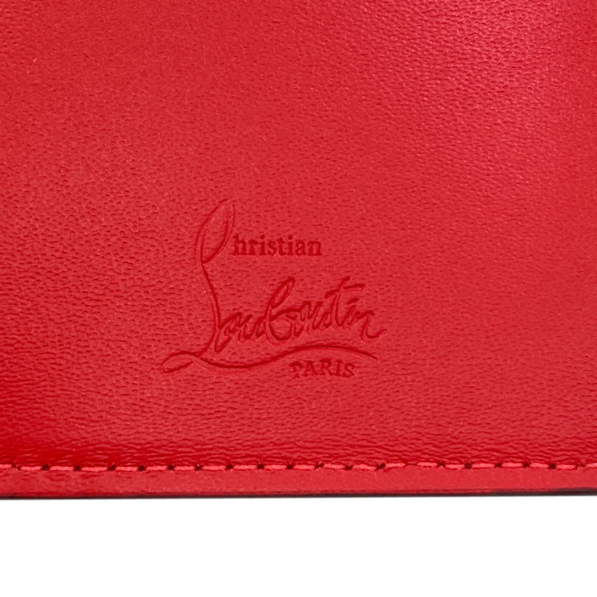 Christian Louboutin Brown Leather Wallet (Tri-Fold) (Pre-Owned)