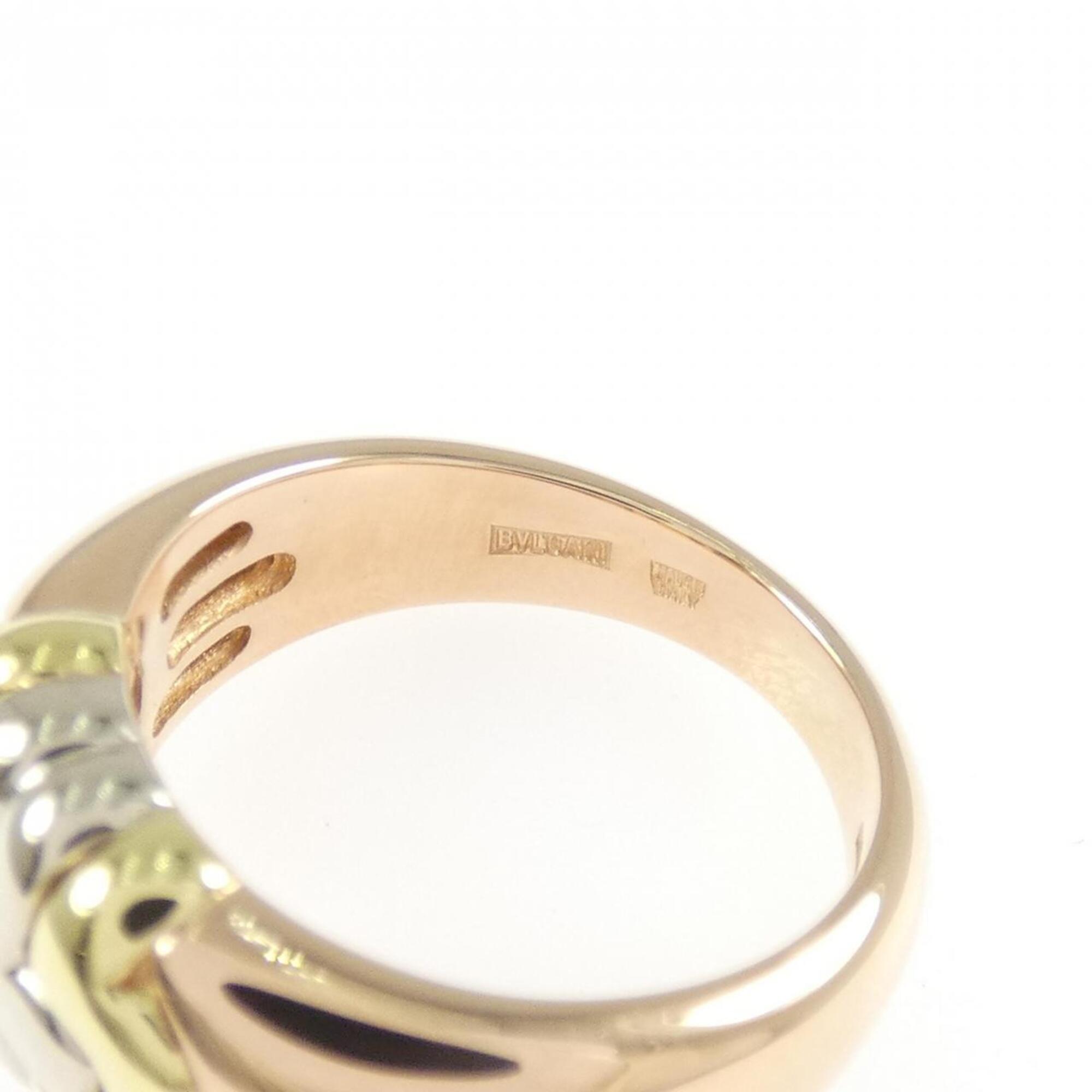Bvlgari Yellow Gold (18K) Pink Gold (18K) White Gold (18K) Band Ring (Pre-Owned)