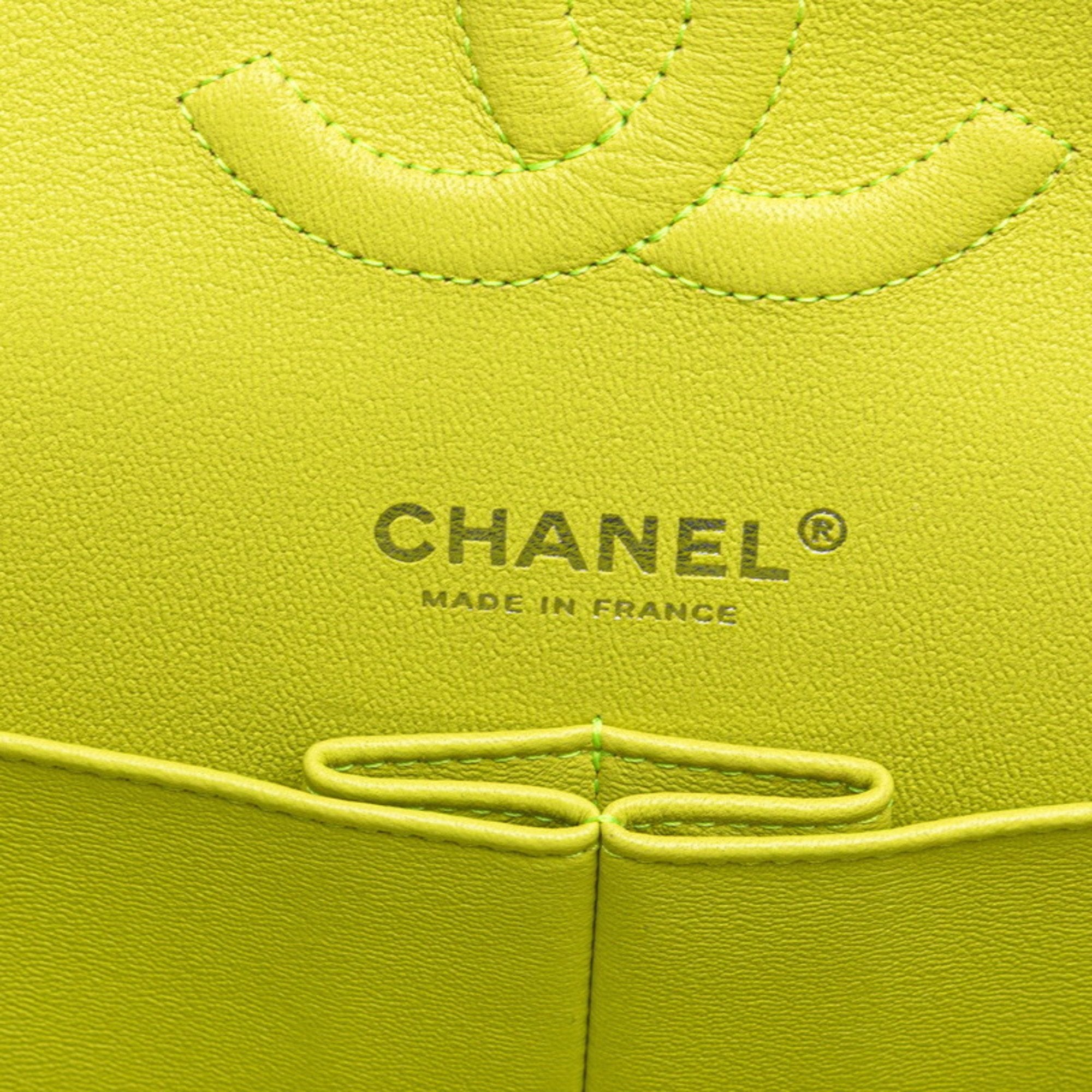 Chanel Matelasse Yellow Handbag Shoulder Bag (Pre-Owned)