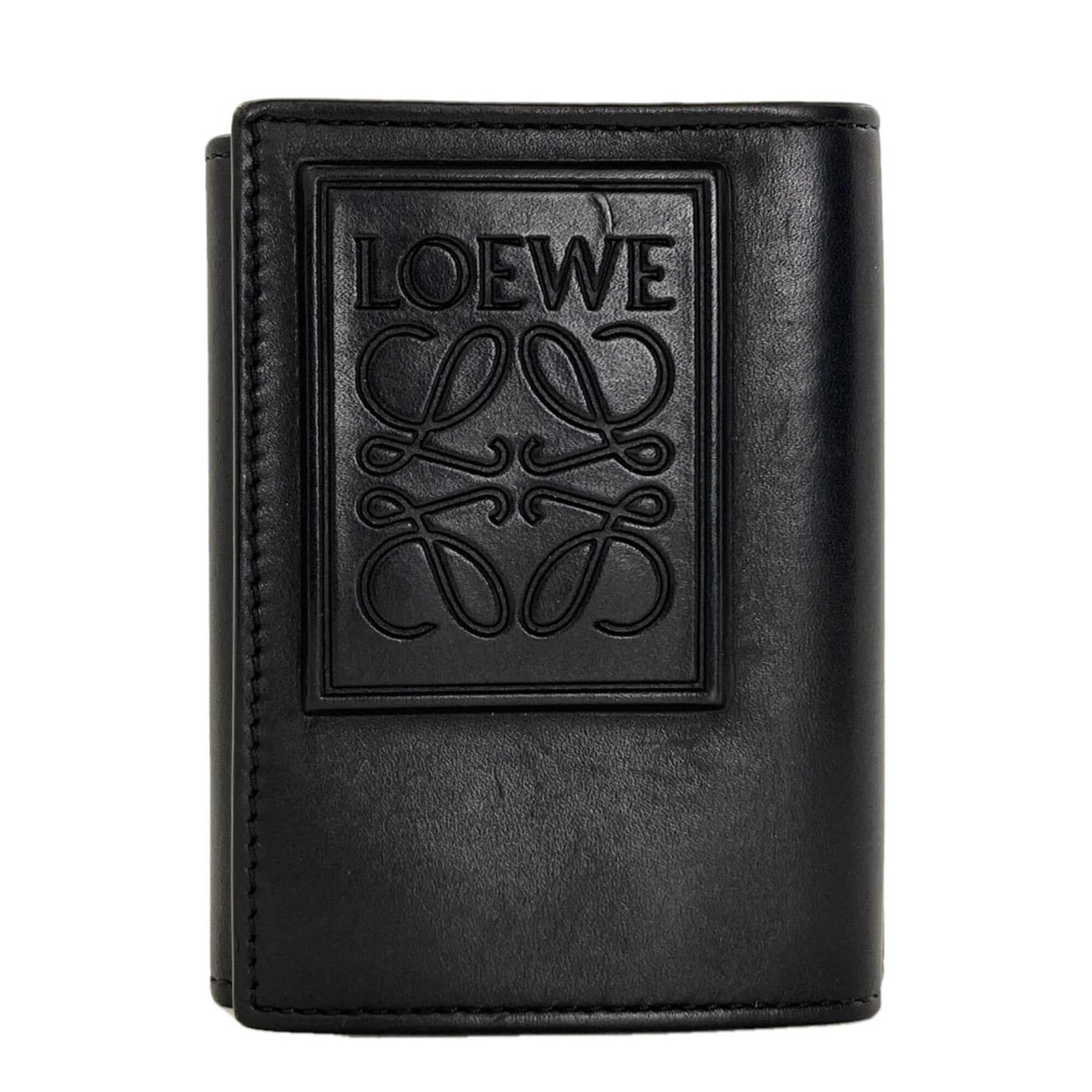 Loewe Black Leather Wallet (Tri-Fold) (Pre-Owned)