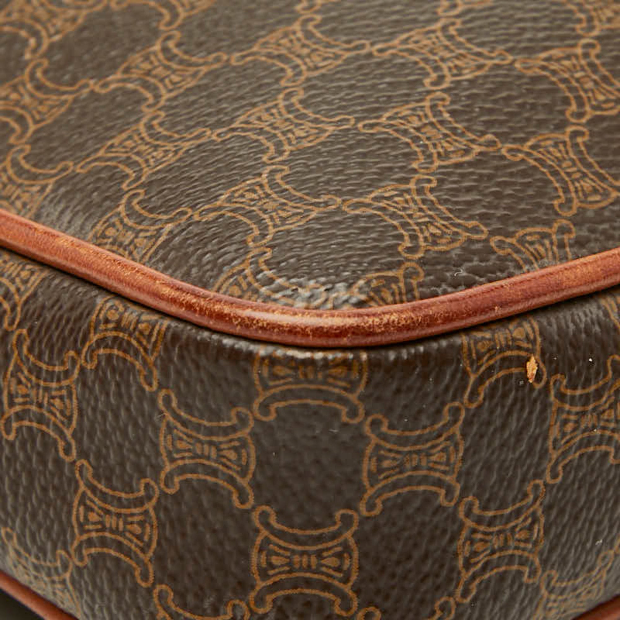 Celine Brown Pvc Clutch Bag (Pre-Owned)