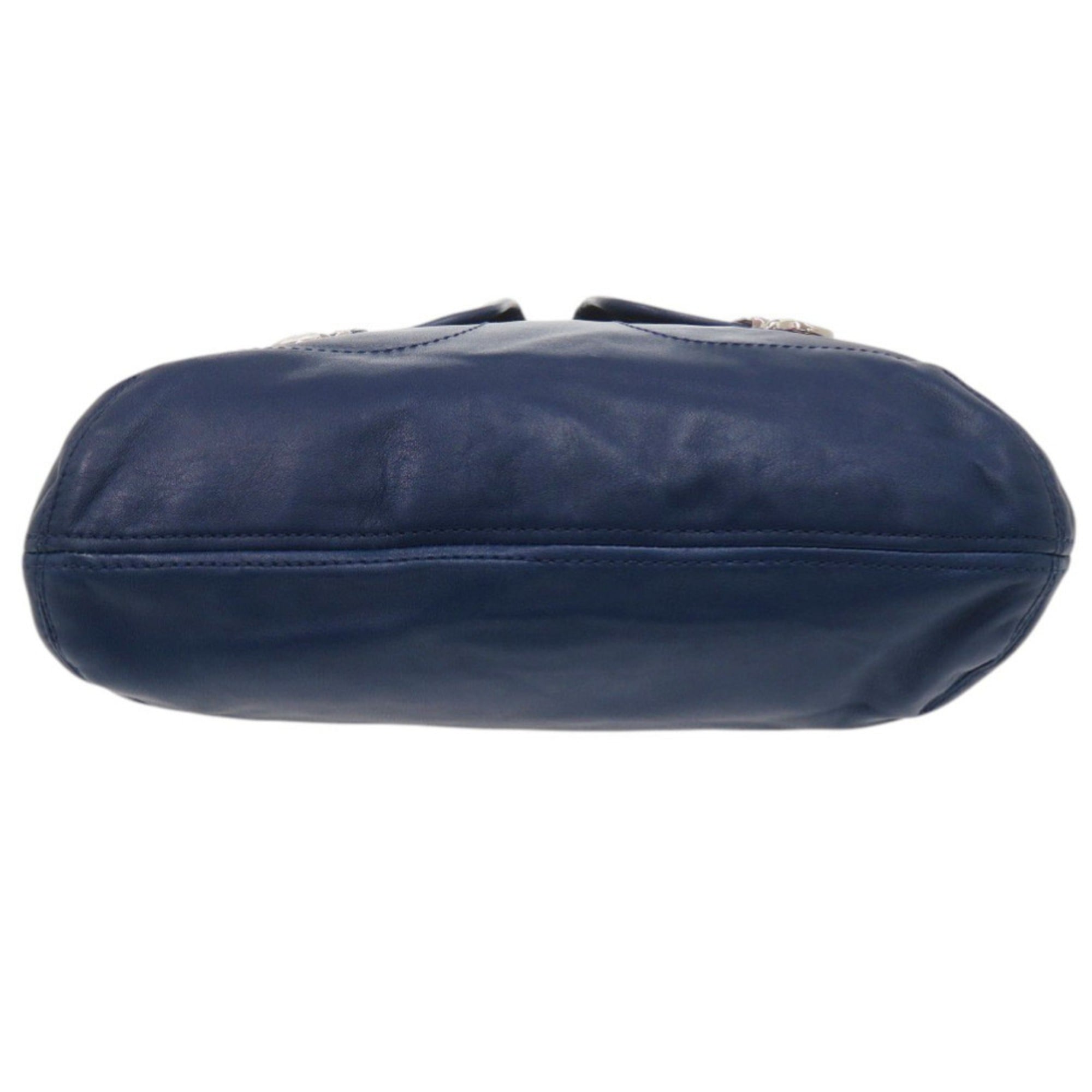 Coach Blue Leather Shoulder Bag (Pre-Owned)