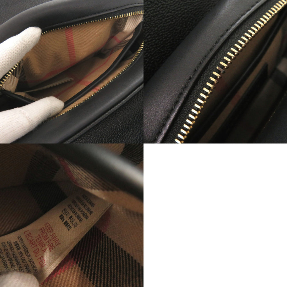 Burberry Black Leather Shoulder Bag (Pre-Owned)