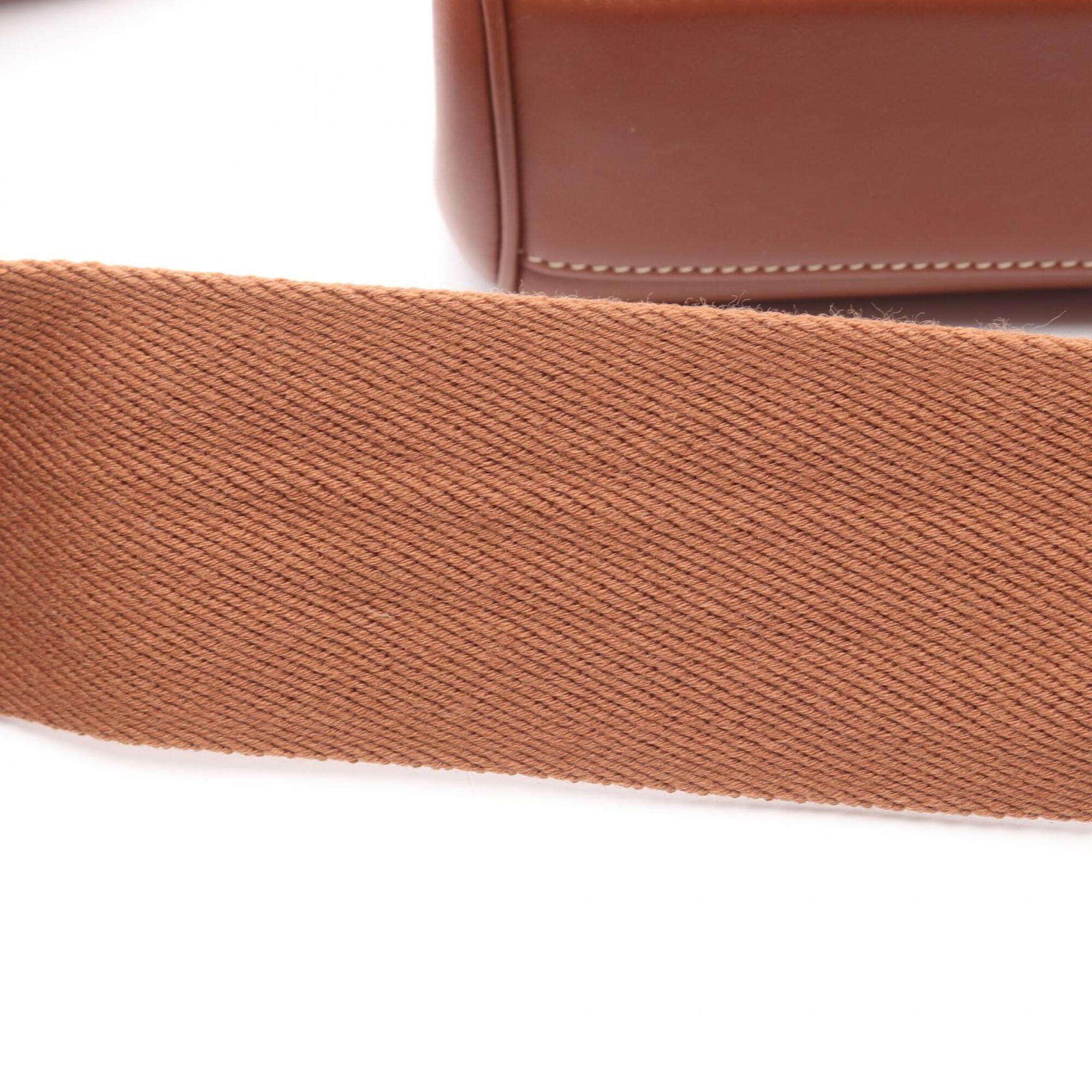 Celine Brown Leather Handbag Shoulder Bag (Pre-Owned)