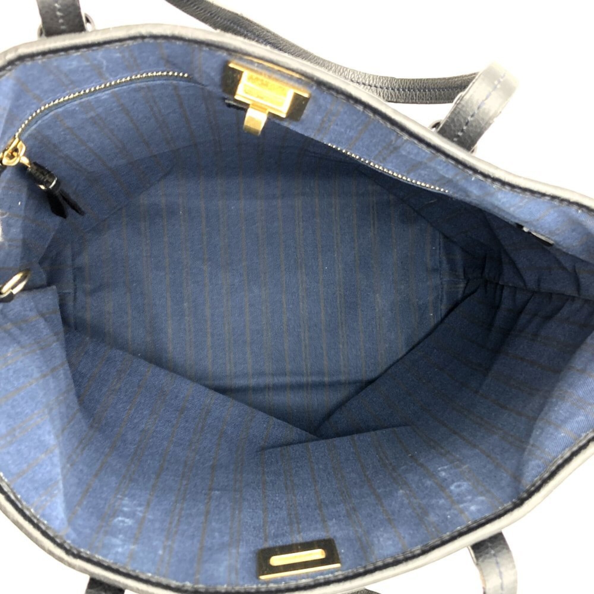 Louis Vuitton Black Infini Monogram Monogram Empreinte Pouch Shoulder Bag Tote Bag (Pre-Owned)
