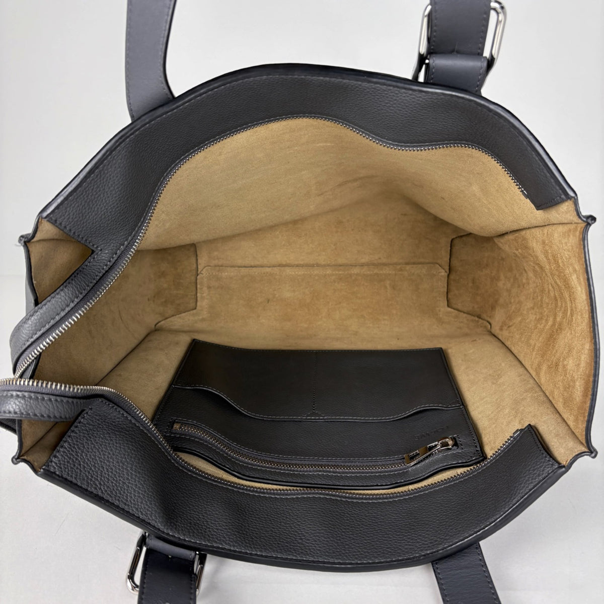 Loewe Gray Leather Tote Bag (Pre-Owned)