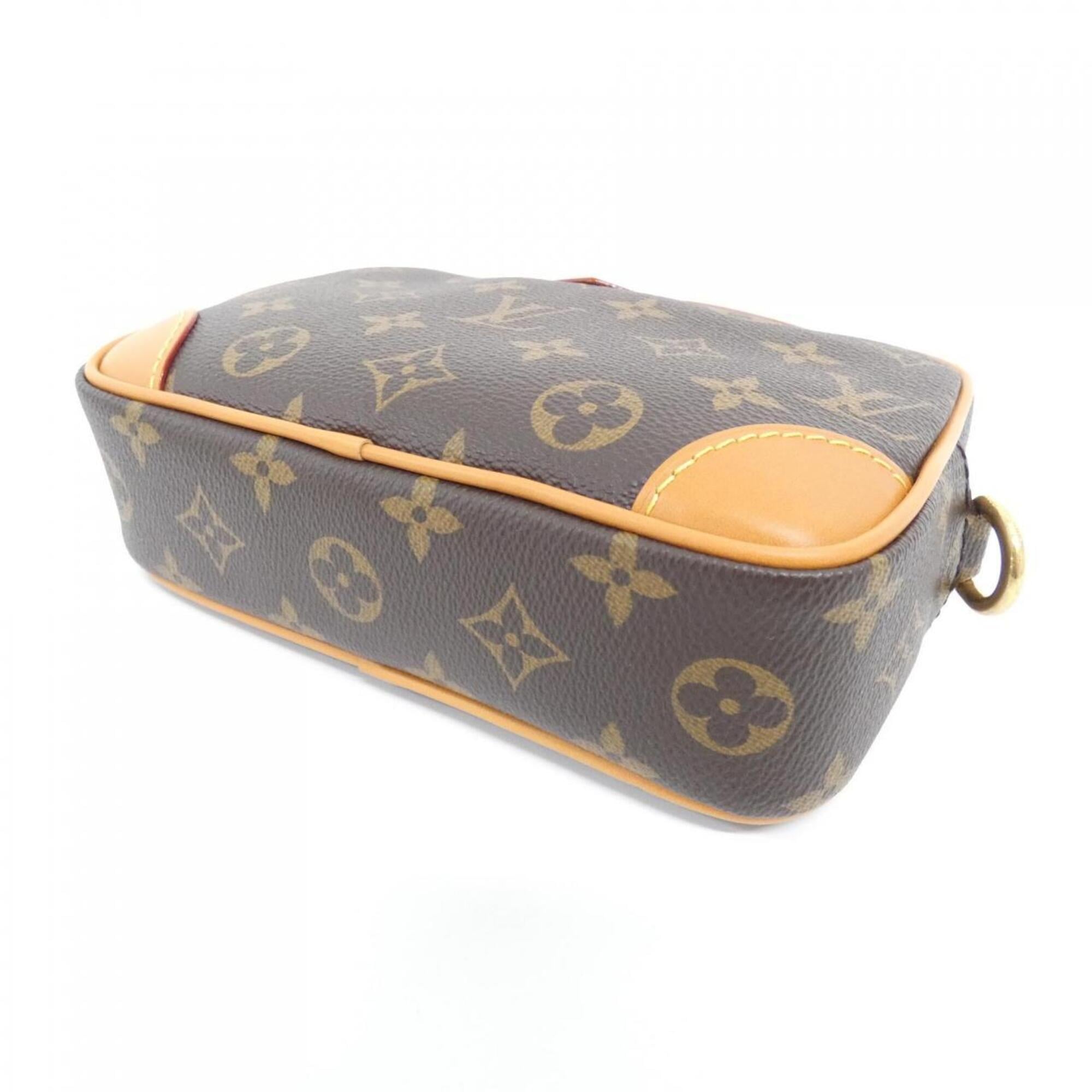 Louis Vuitton Brown Coated Canvas Shoulder Bag (Pre-Owned)