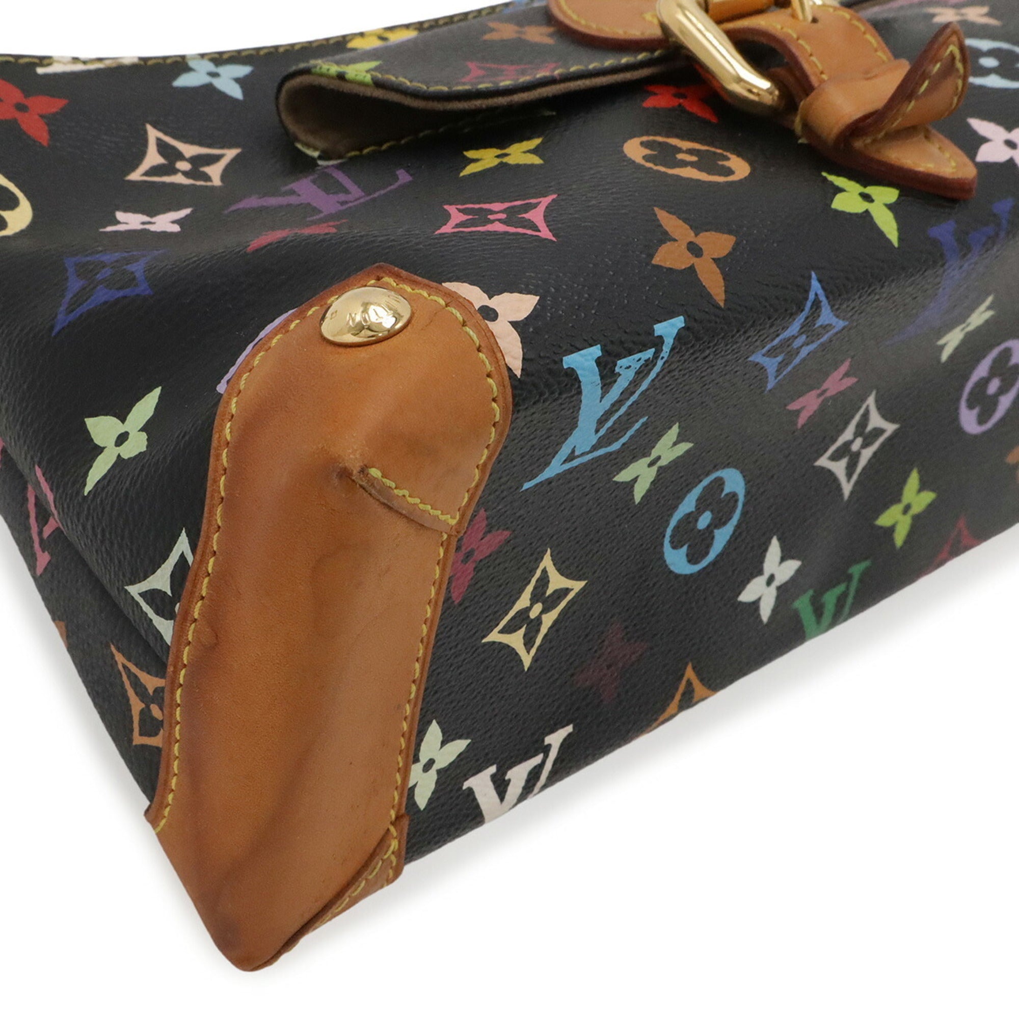 Louis Vuitton Black Monogram Multicolore Handbag Shoulder Bag (Pre-Owned)