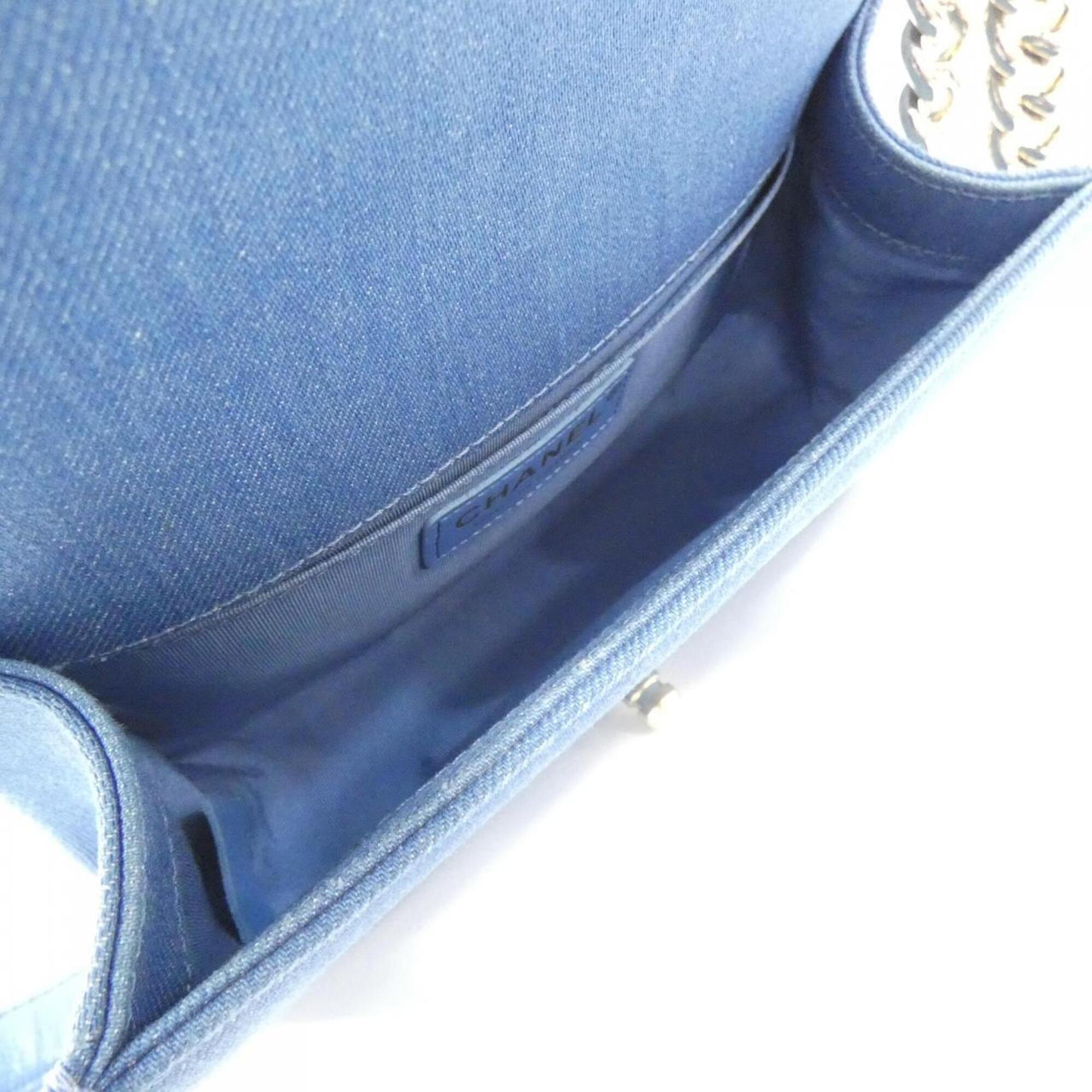 Chanel Blue Denim Shoulder Bag (Pre-Owned)