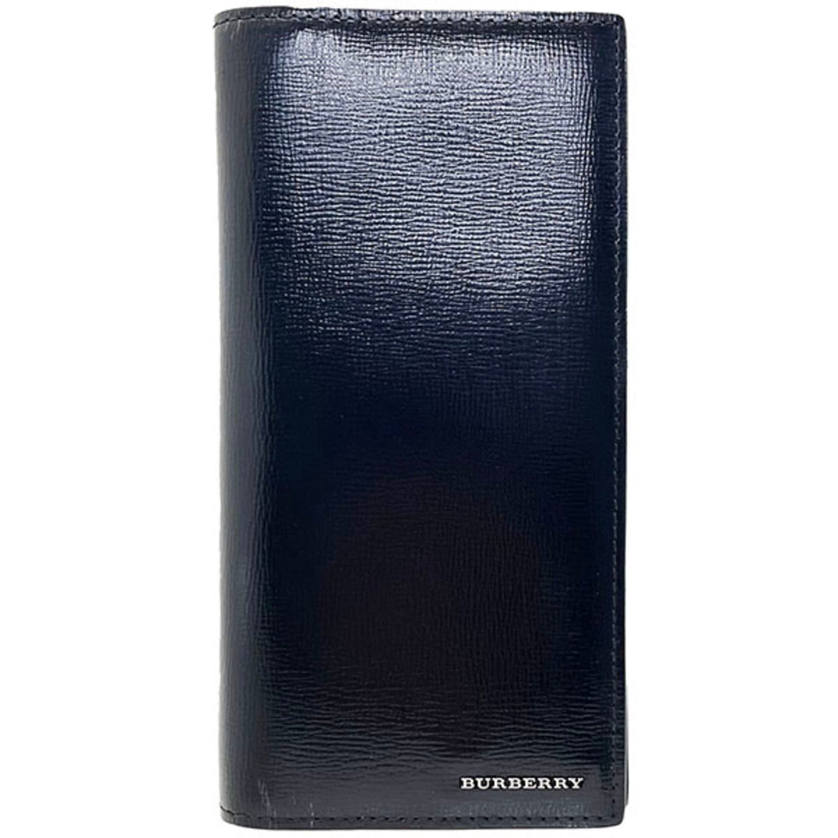 Burberry Black Leather Long Wallet (Bi-Fold) (Pre-Owned)