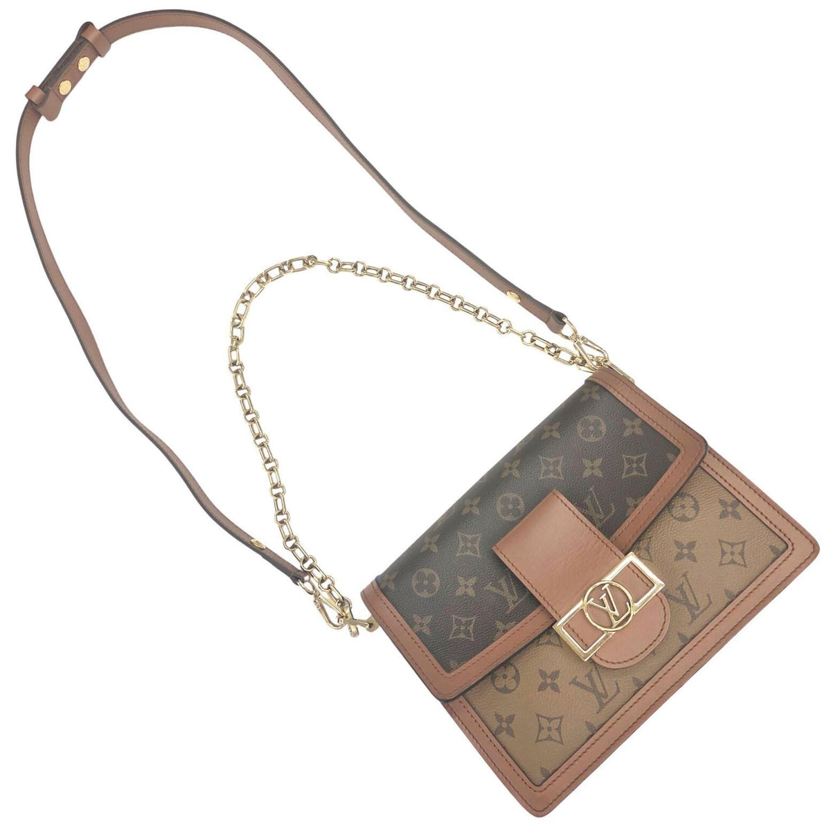 Louis Vuitton Brown Monogram Reverse Shoulder Bag (Pre-Owned)