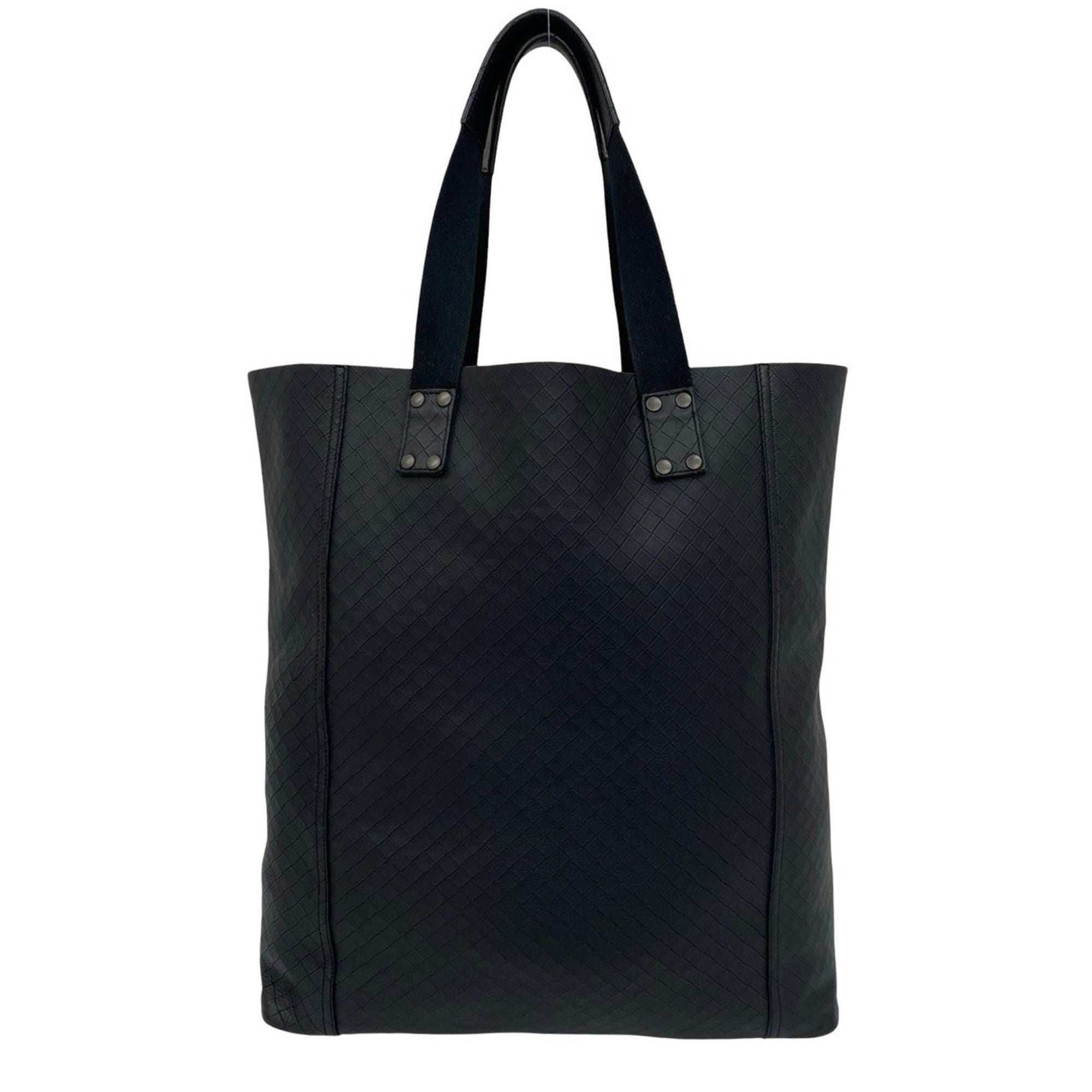 Bottega Veneta Black Leather Tote Bag (Pre-Owned)