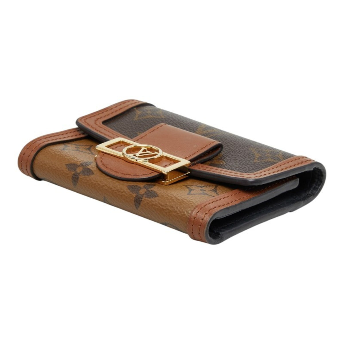 Louis Vuitton Brown Pvc Leather Wallet (Tri-Fold) (Pre-Owned)