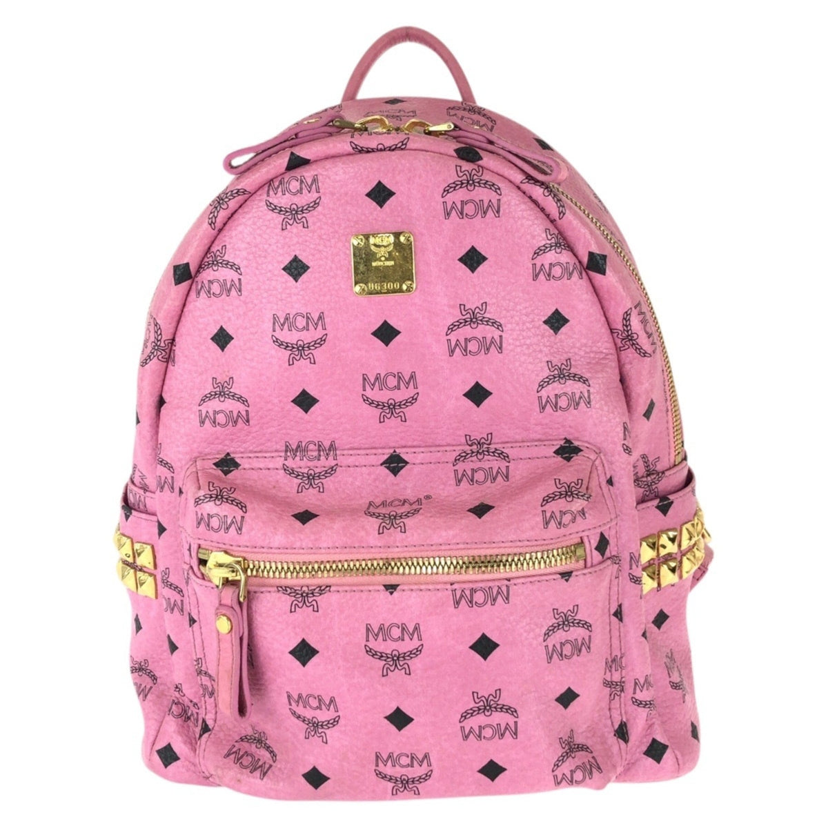 Mcm Pink Leather Backpack (Pre-Owned)