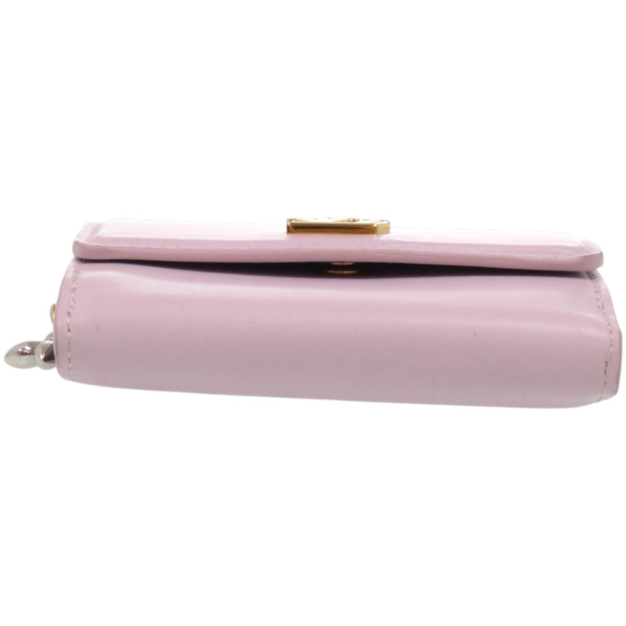 Louis Vuitton Purple Leather Wallet (Tri-Fold) (Pre-Owned)