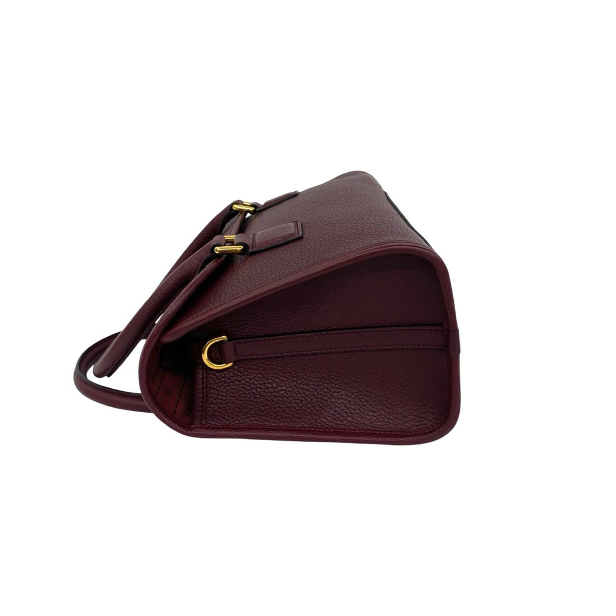 Loewe Bordeaux Wine Leather Handbag Shoulder Bag Tote Bag (Pre-Owned)