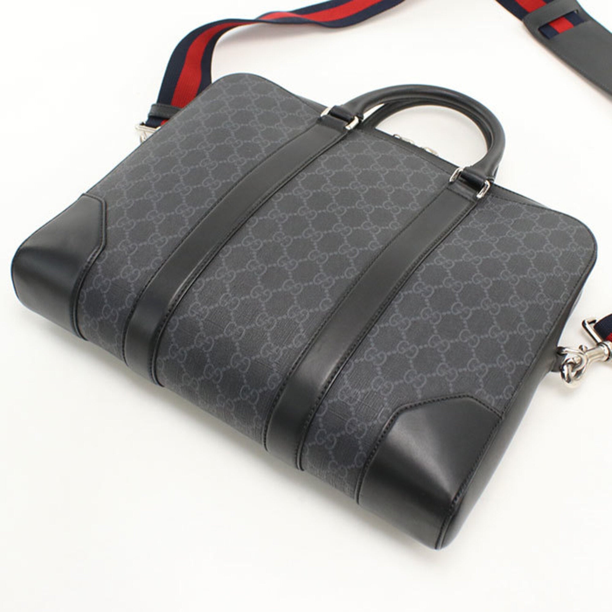 Gucci Black Pvc Briefcase (Pre-Owned)