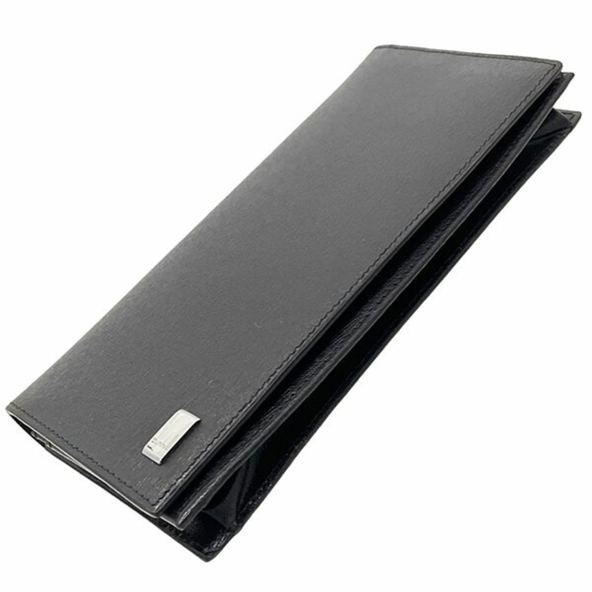 Dunhill Dark Brown Leather Long Bill Wallet (Bi-Fold) (Pre-Owned)