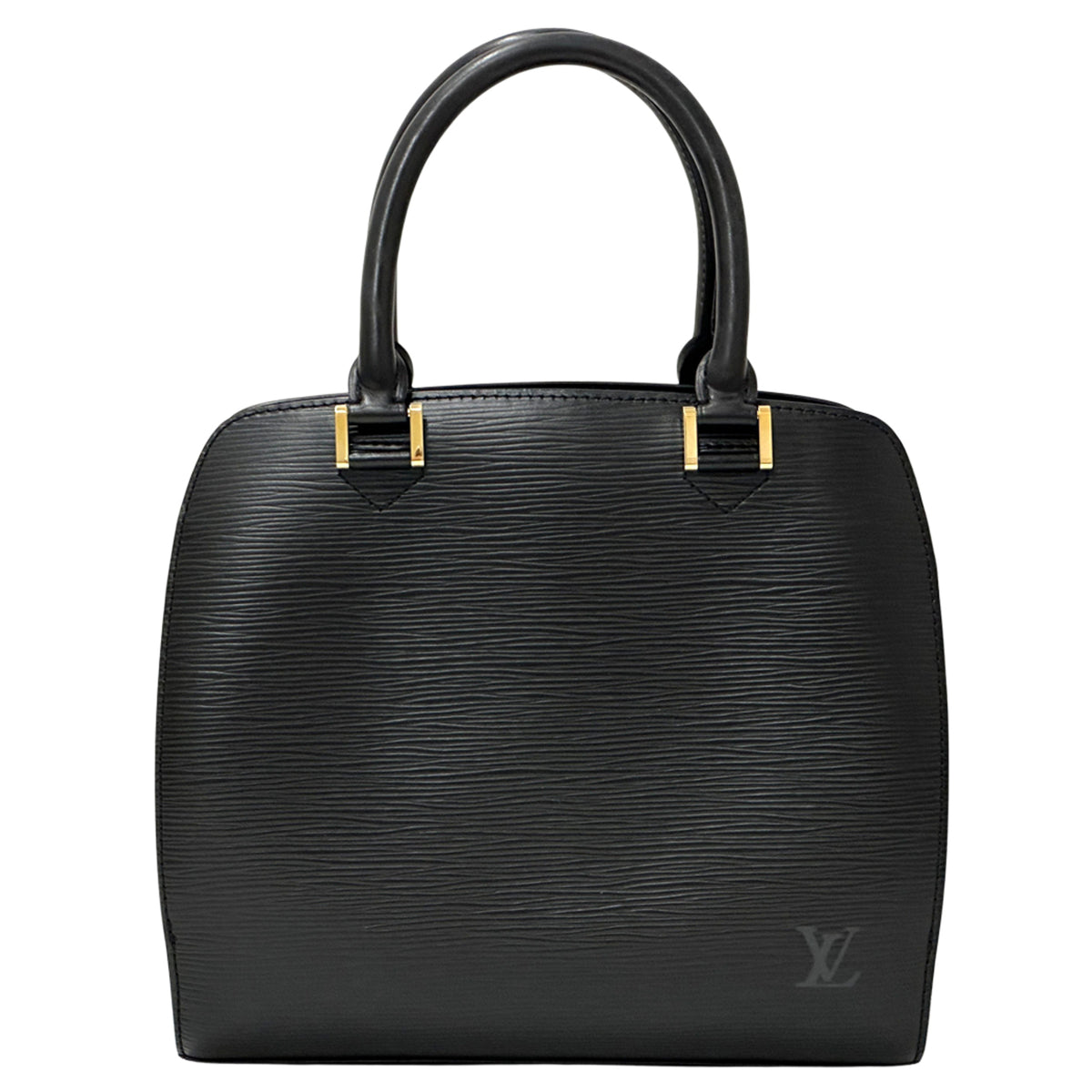 Louis Vuitton Black Noir Epi Leather Handbag (Pre-Owned)